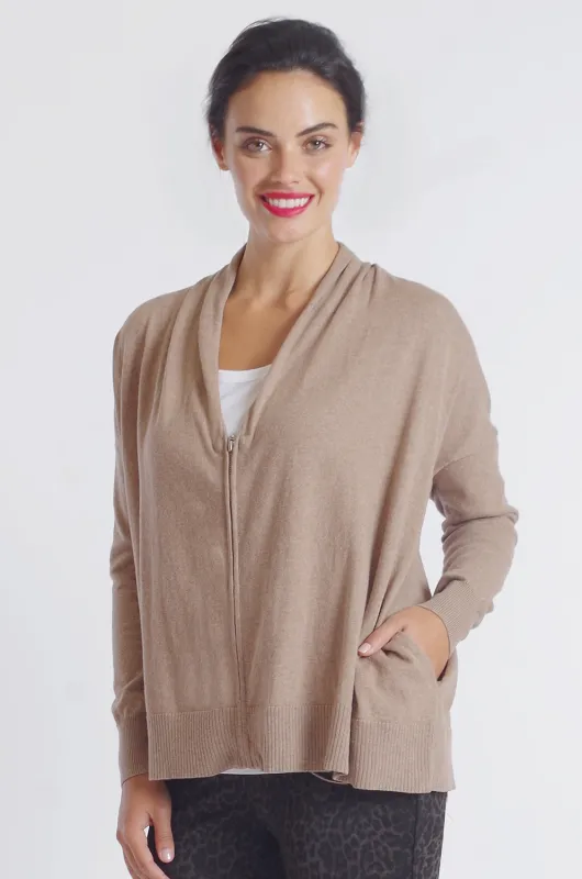 Zip Front Pocket Cardigan: FINAL SALE sold by Peace of Cloth