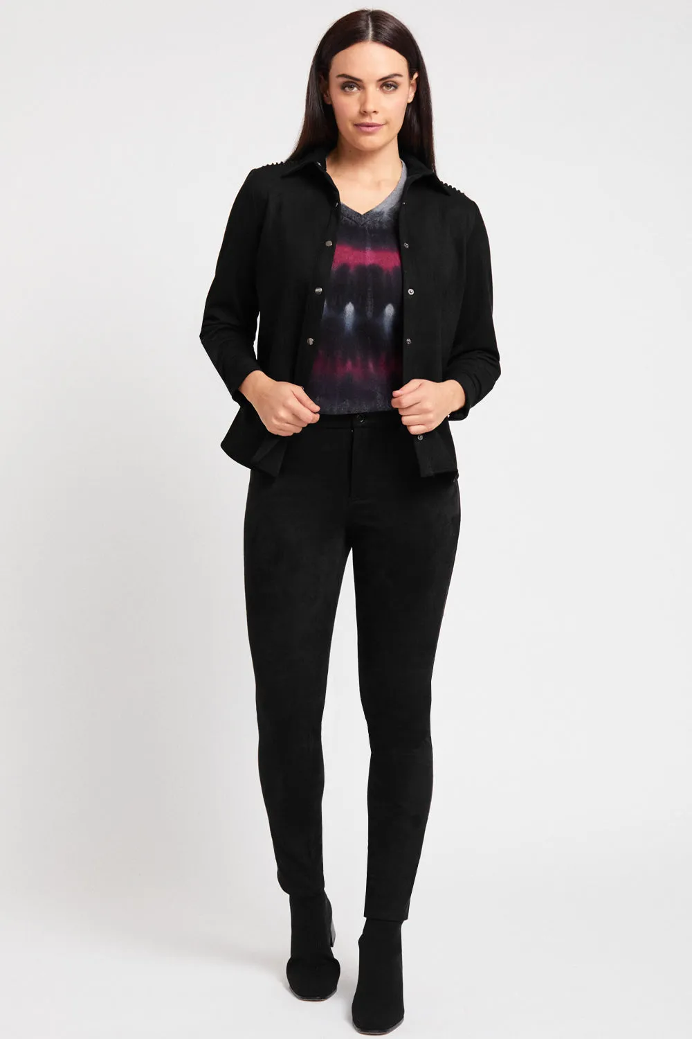 Kendra Slim Elastic Waist Jean - Faux Suede: FINAL SALE sold by Peace of Cloth product image thumbnail 5