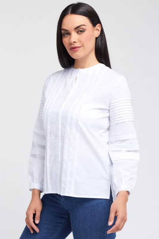 Italy Crew Neck Shirt w/ Pleating: FINAL SALE sold by Peace of Cloth