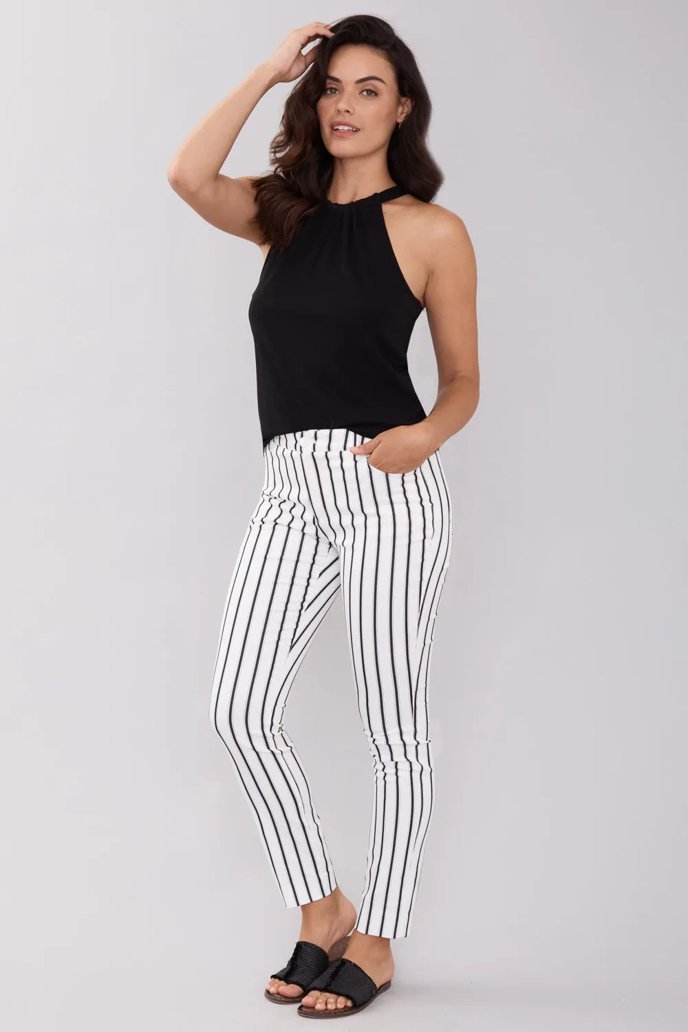 Twiggy Slim Jean - Parallel Stripe: FINAL SALE sold by Peace of Cloth product image thumbnail 3