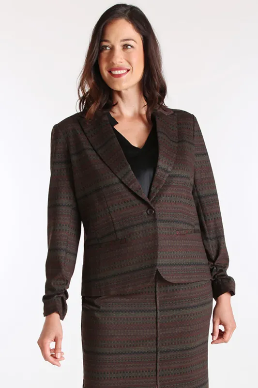 Brett Jacket - Print Knit: FINAL SALE sold by Peace of Cloth