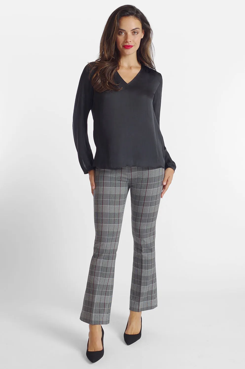 Cher Flare Pant - Sussex Plaid: FINAL SALE sold by Peace of Cloth product image thumbnail 3