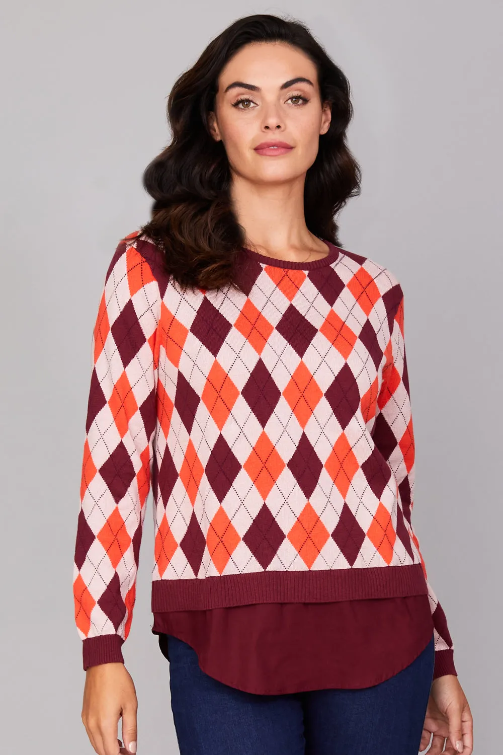 Argyle Easy Crew Neck- FINAL SALE sold by Peace of Cloth product image thumbnail 2