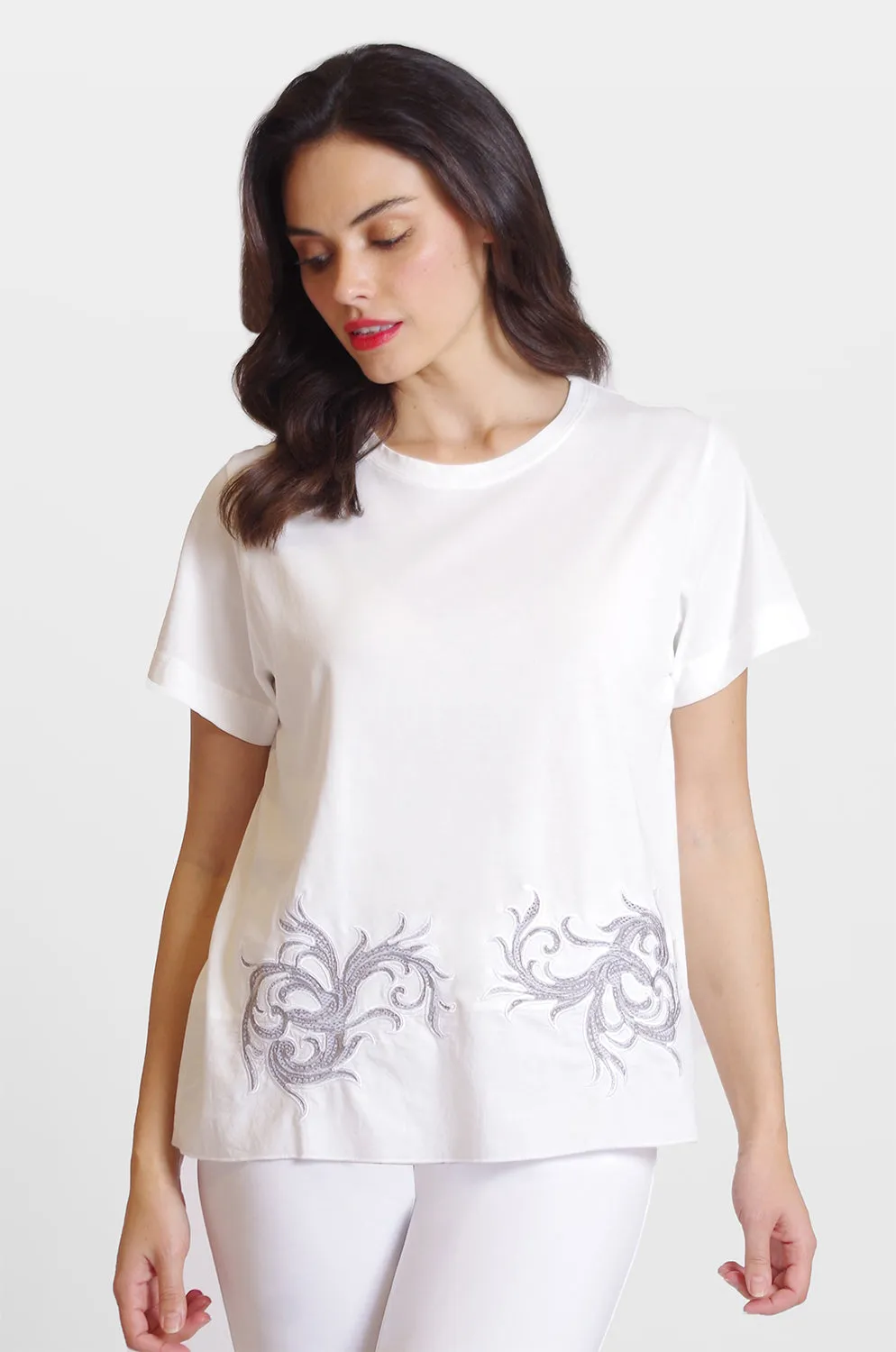 Embroidery Tee: FINAL SALE sold by Peace of Cloth