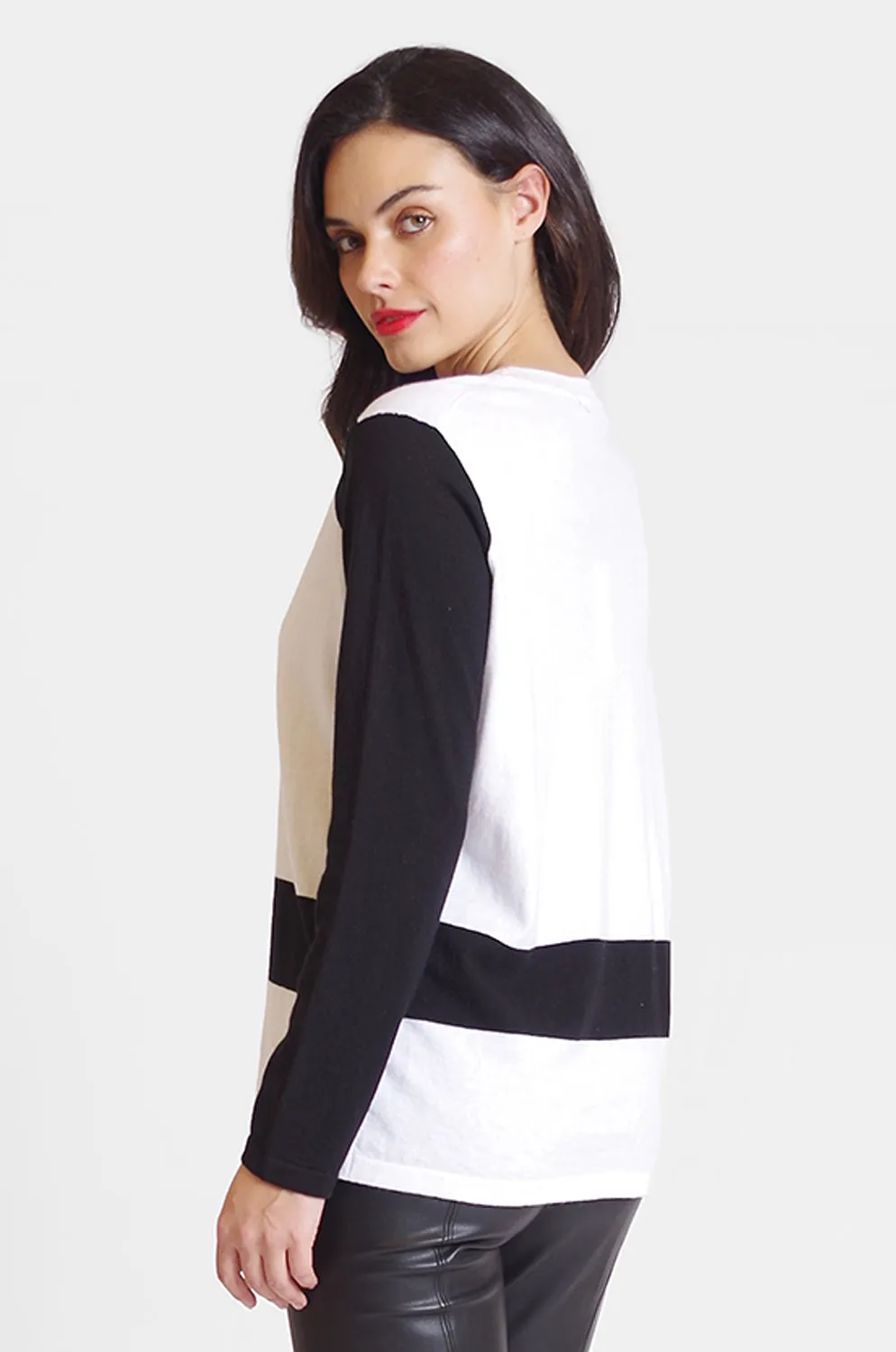 Long Sleeve Color Block Crew: FINAL SALE sold by Peace of Cloth product image thumbnail 3