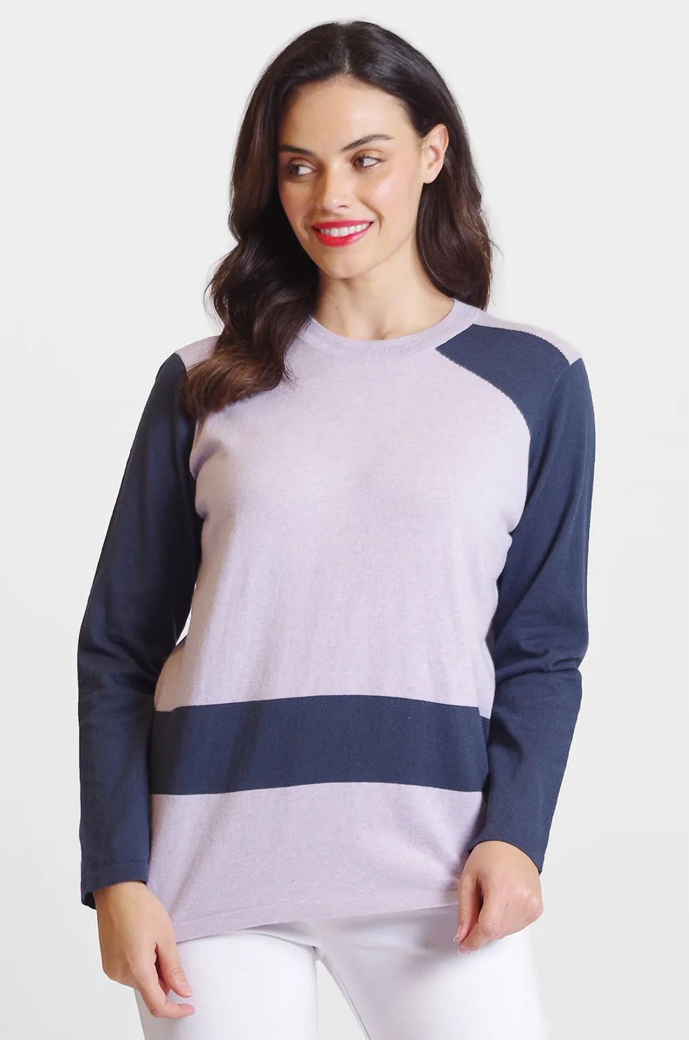Long Sleeve Color Block Crew: FINAL SALE sold by Peace of Cloth product image thumbnail 5