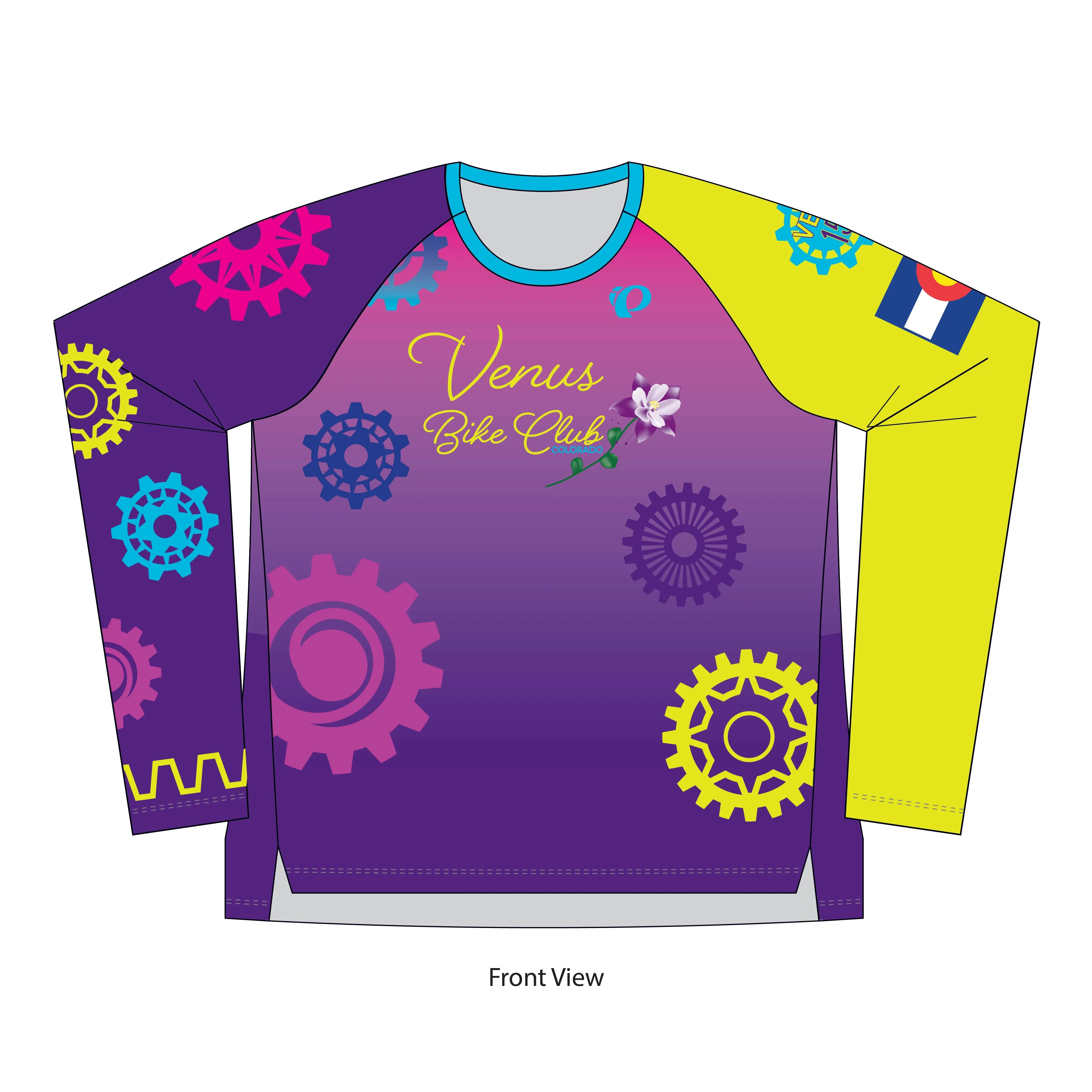 Women's Summit Long Sleeve Jersey - Venus Bike Club 25 sold by Pearl Izumi