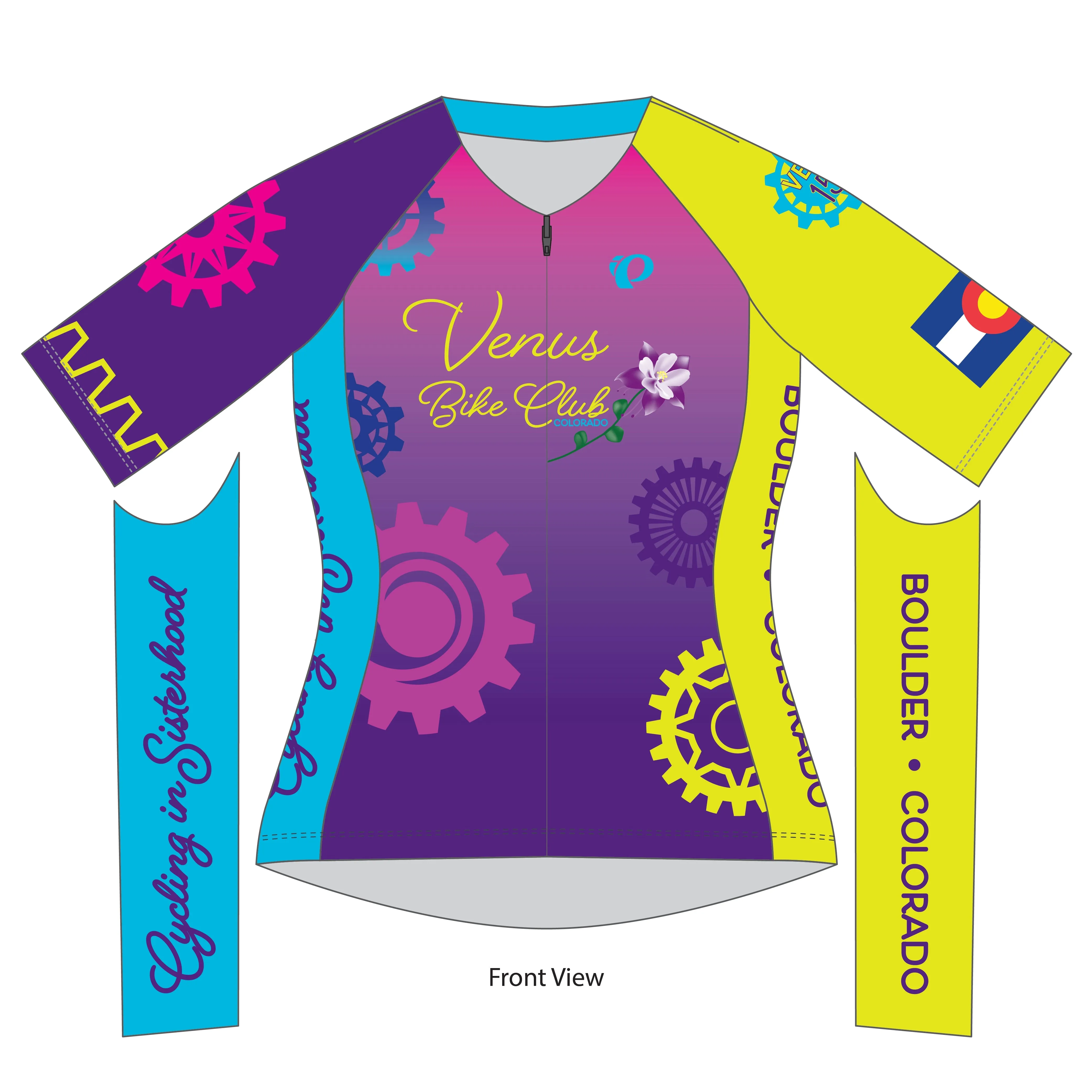 Women's Attack Air Jersey - Venus Bike Club 25 sold by Pearl Izumi