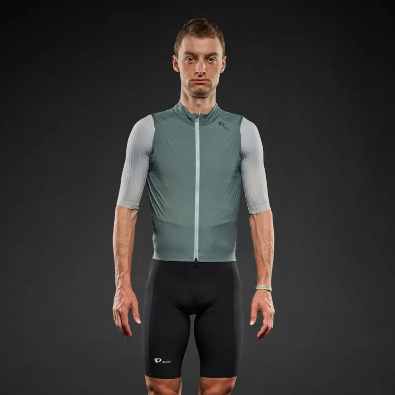 Men's Pi PRO/BLACK Wind Vest made by Pearl Izumi