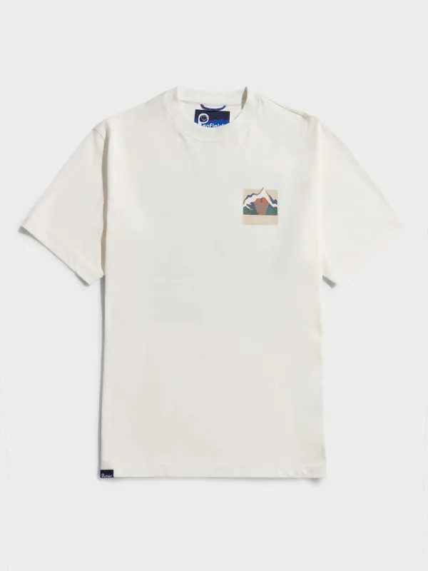 Mountain Back Forefounders T-Shirt in Vanilla Ice sold by Penfield