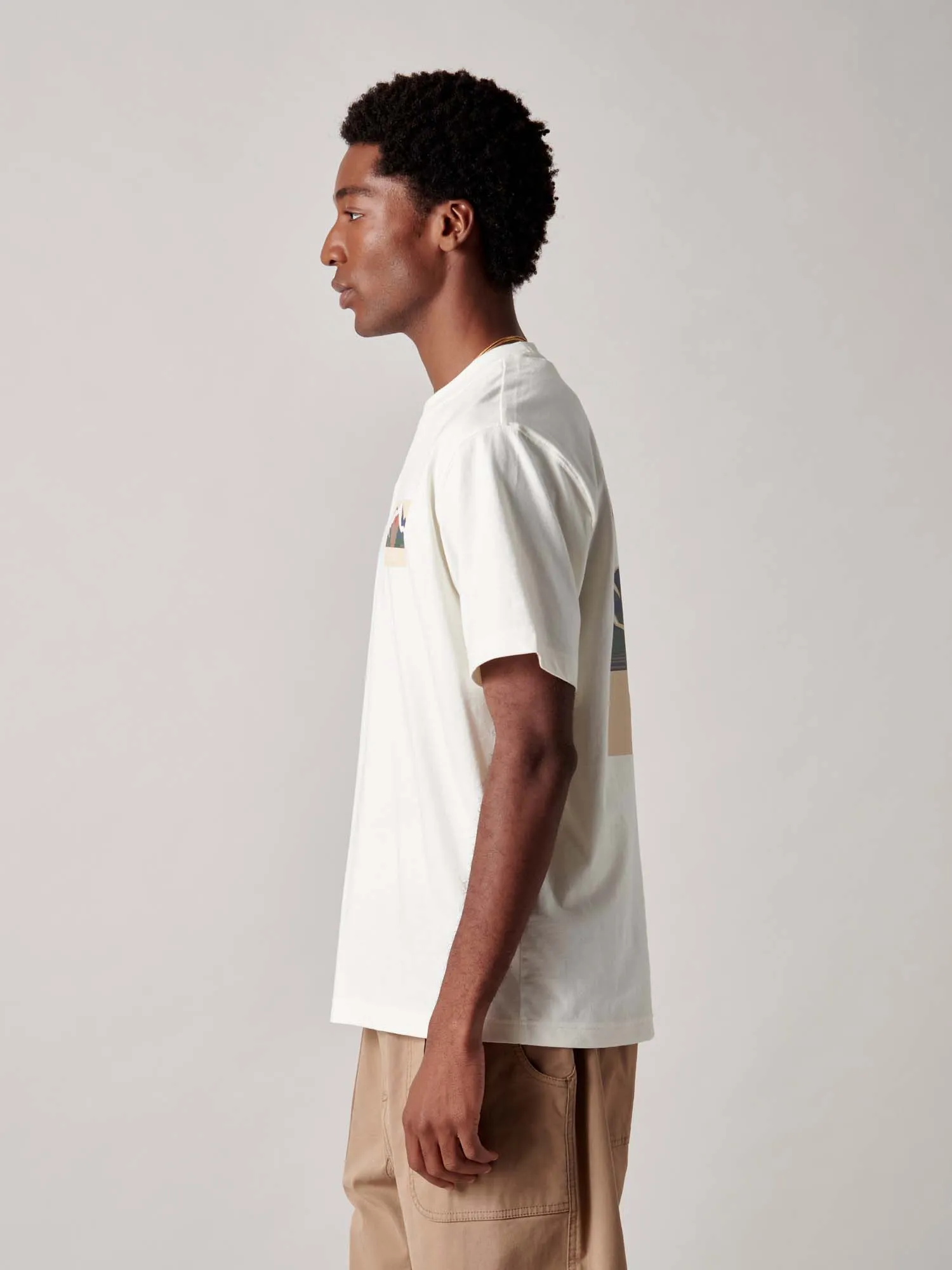 Mountain Back Forefounders T-Shirt in Vanilla Ice sold by Penfield product image thumbnail 5