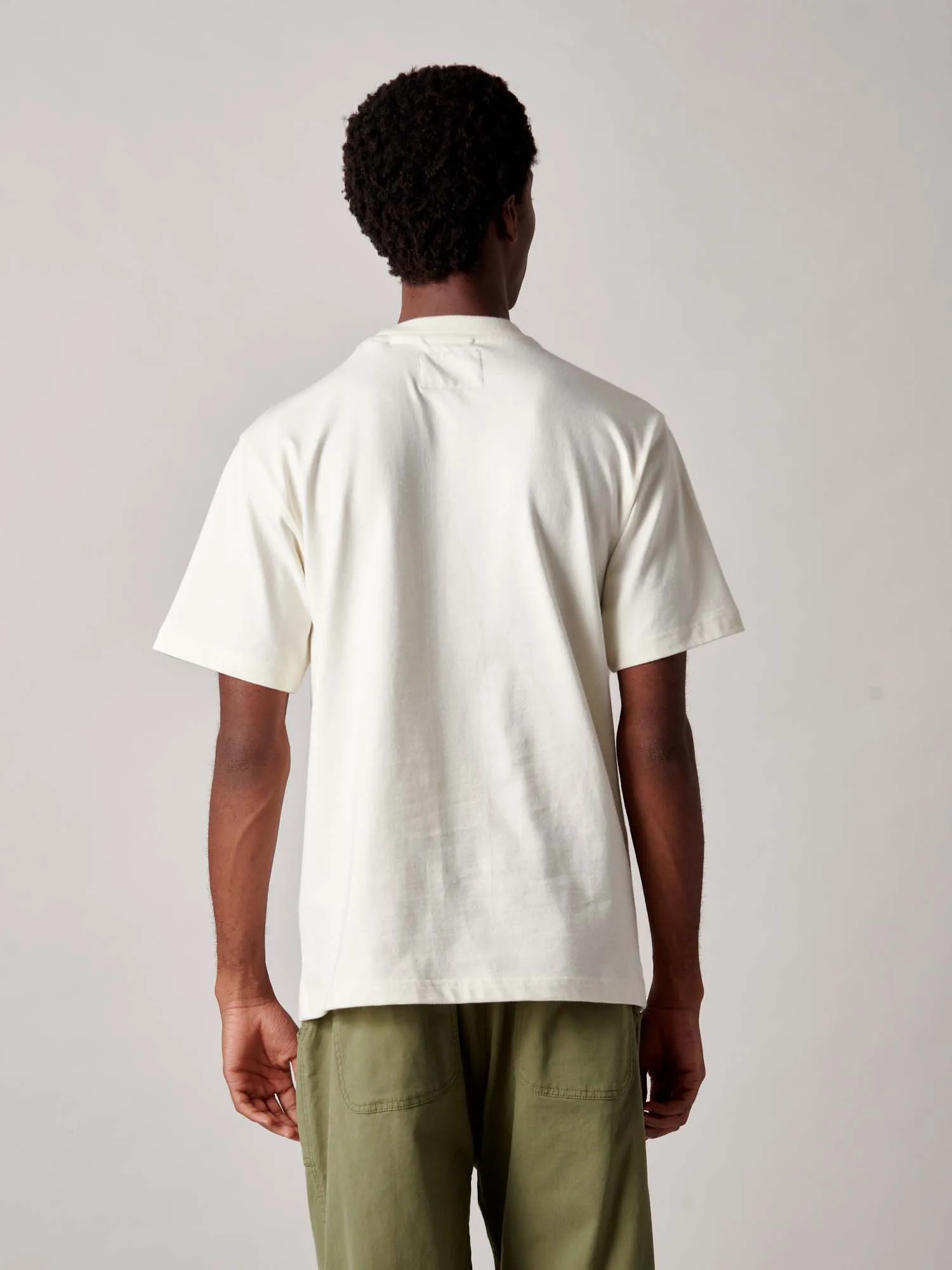 Embroidered Trout T-Shirt in Vanilla Ice sold by Penfield product image thumbnail 5