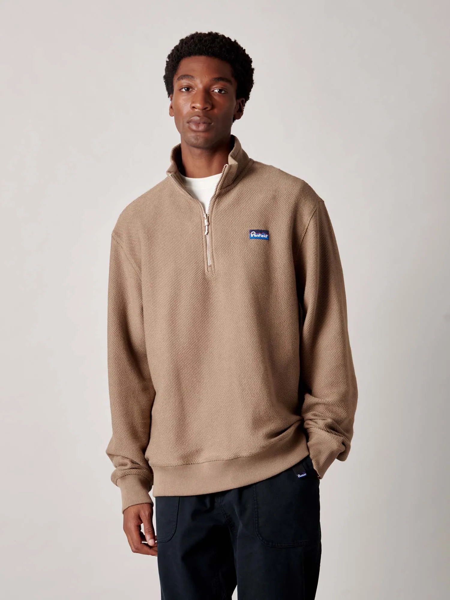 Berkley 1/2 Zip Funnel in Lead Gray sold by Penfield product image thumbnail 2