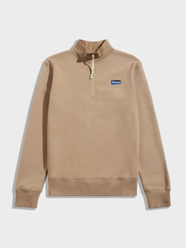 Berkley 1/2 Zip Funnel in Lead Gray made by Penfield