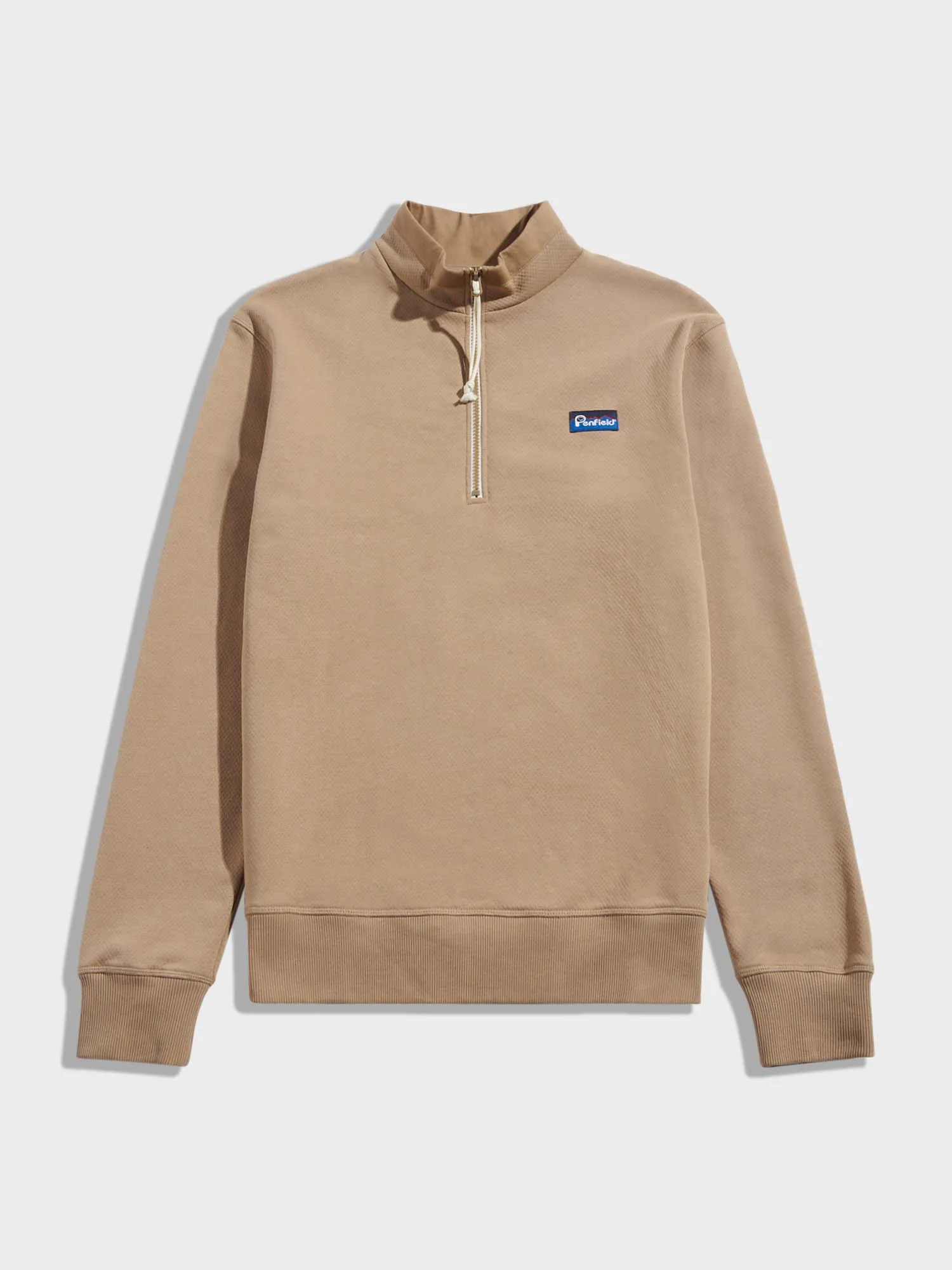 Berkley 1/2 Zip Funnel in Lead Gray sold by Penfield