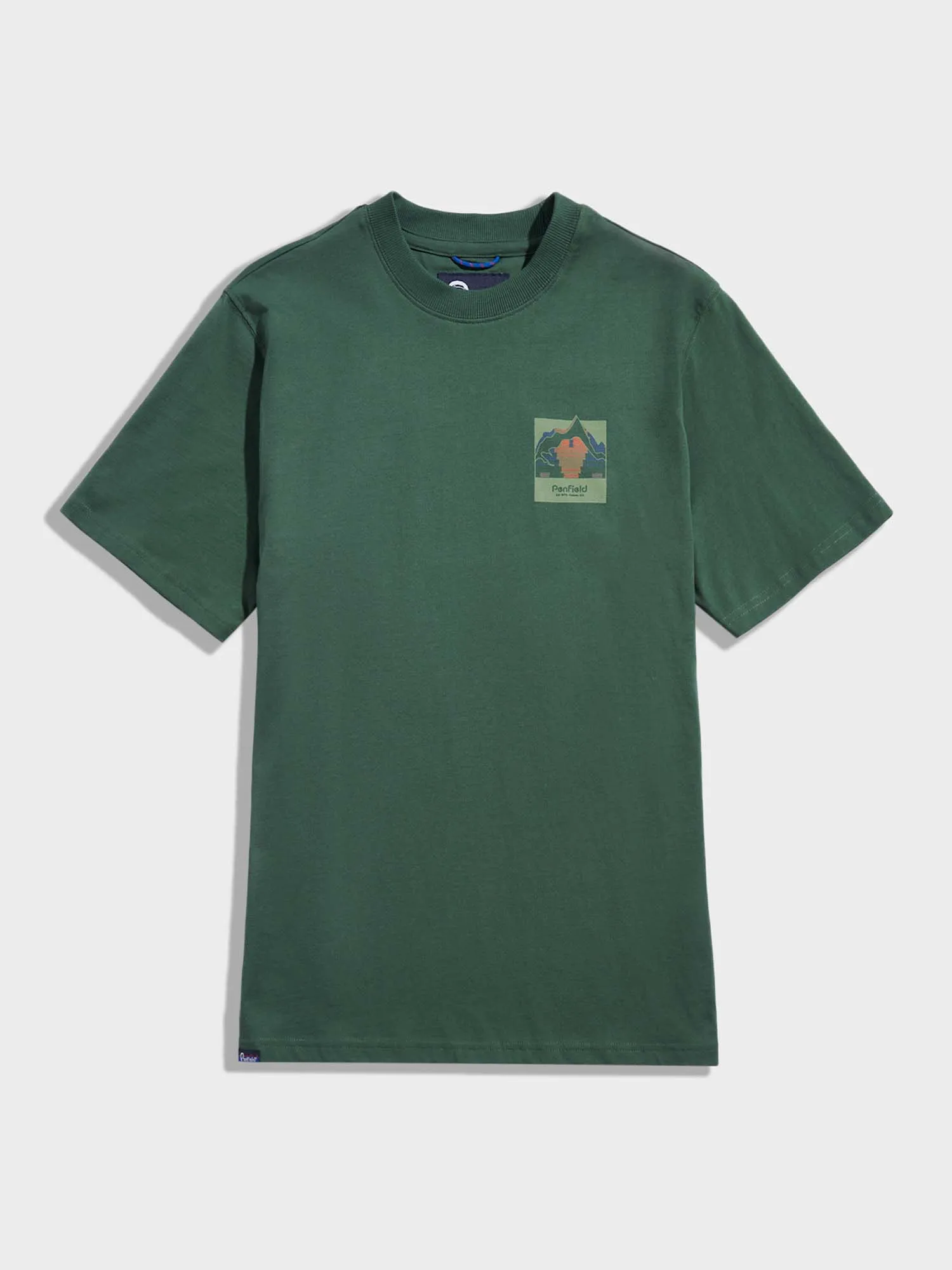 Mountain Back Forefounders T-Shirt in Cilantro sold by Penfield