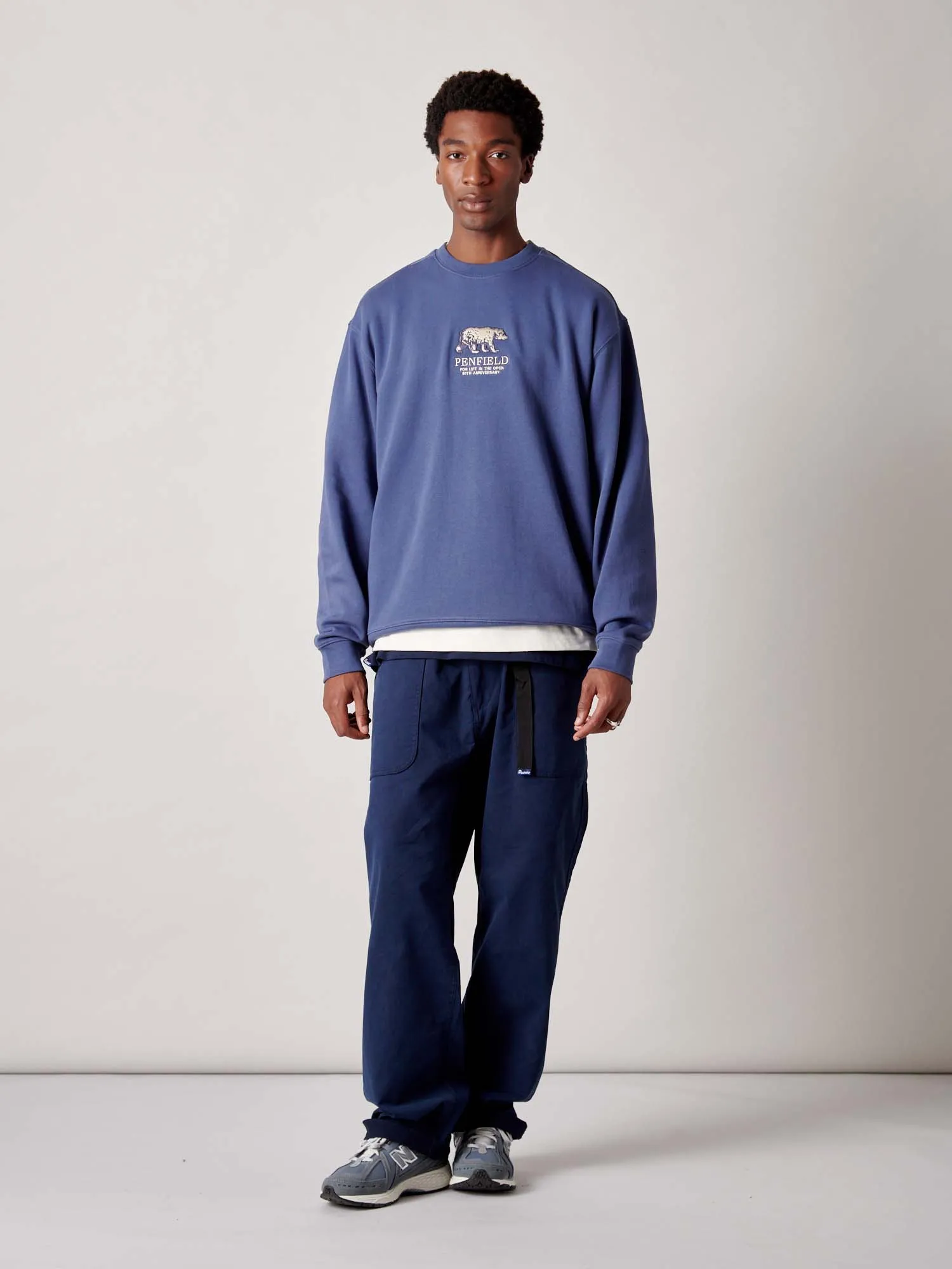 50th Anniversary Embroidered Crew in Blue Indigo sold by Penfield product image thumbnail 3
