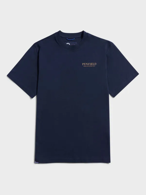 Wild Bear T-Shirt in Navy Blue sold by Penfield