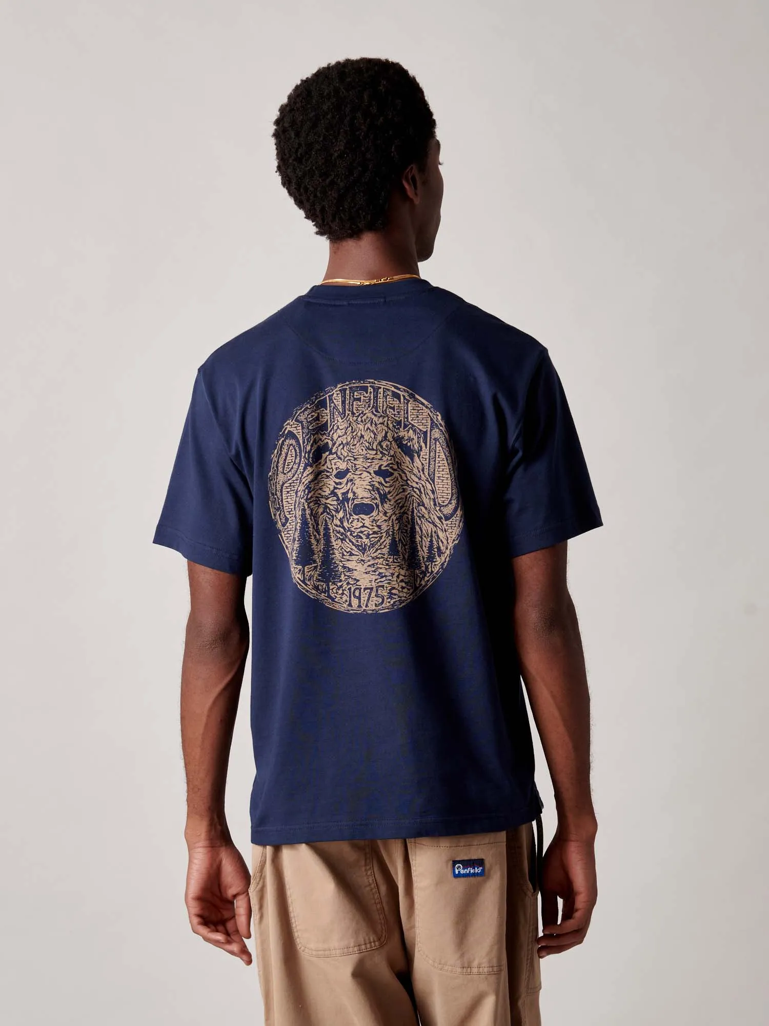 Wild Bear T-Shirt in Navy Blue sold by Penfield product image thumbnail 2