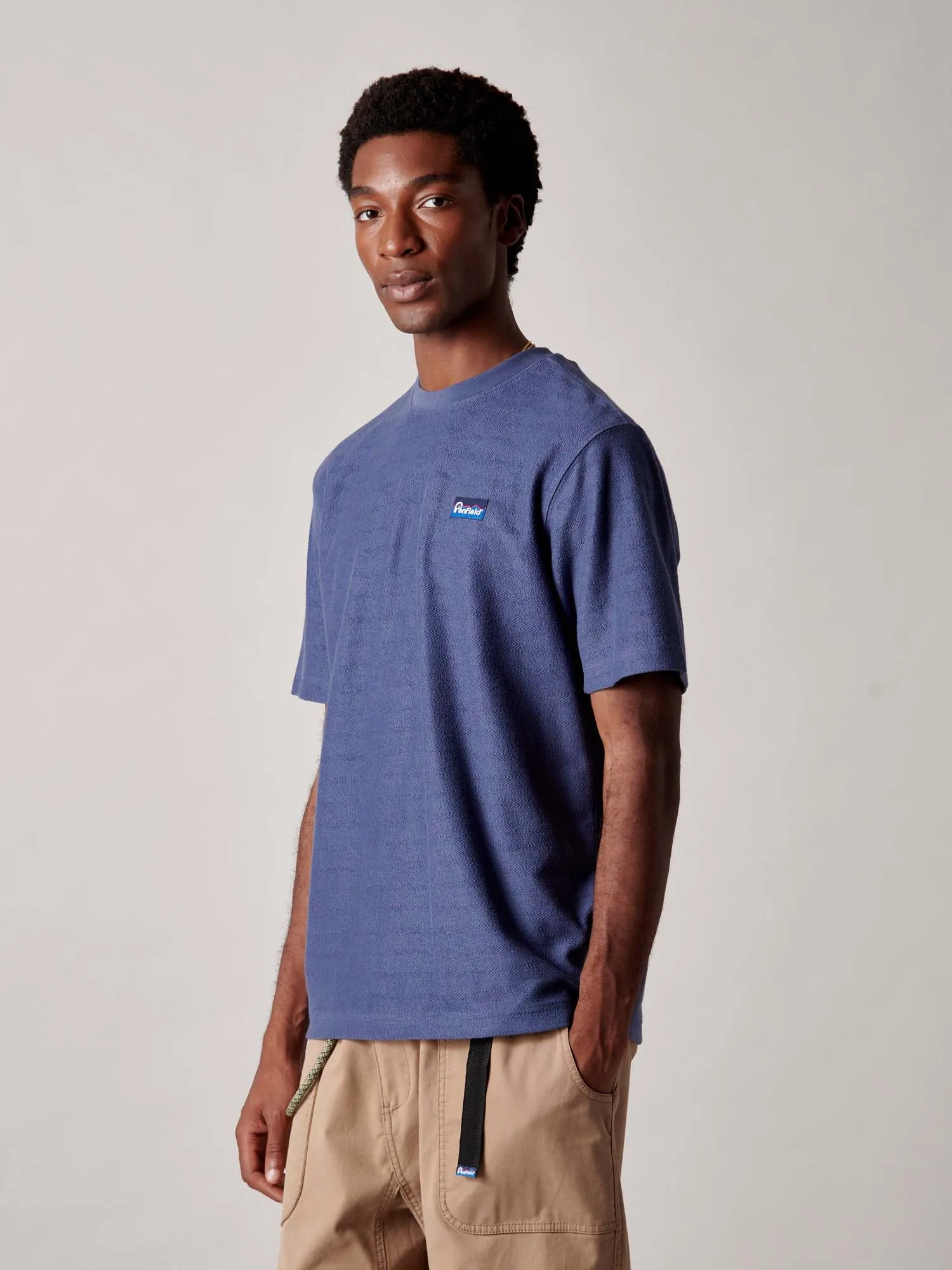 Textured T-Shirt in Blue Indigo sold by Penfield product image thumbnail 4