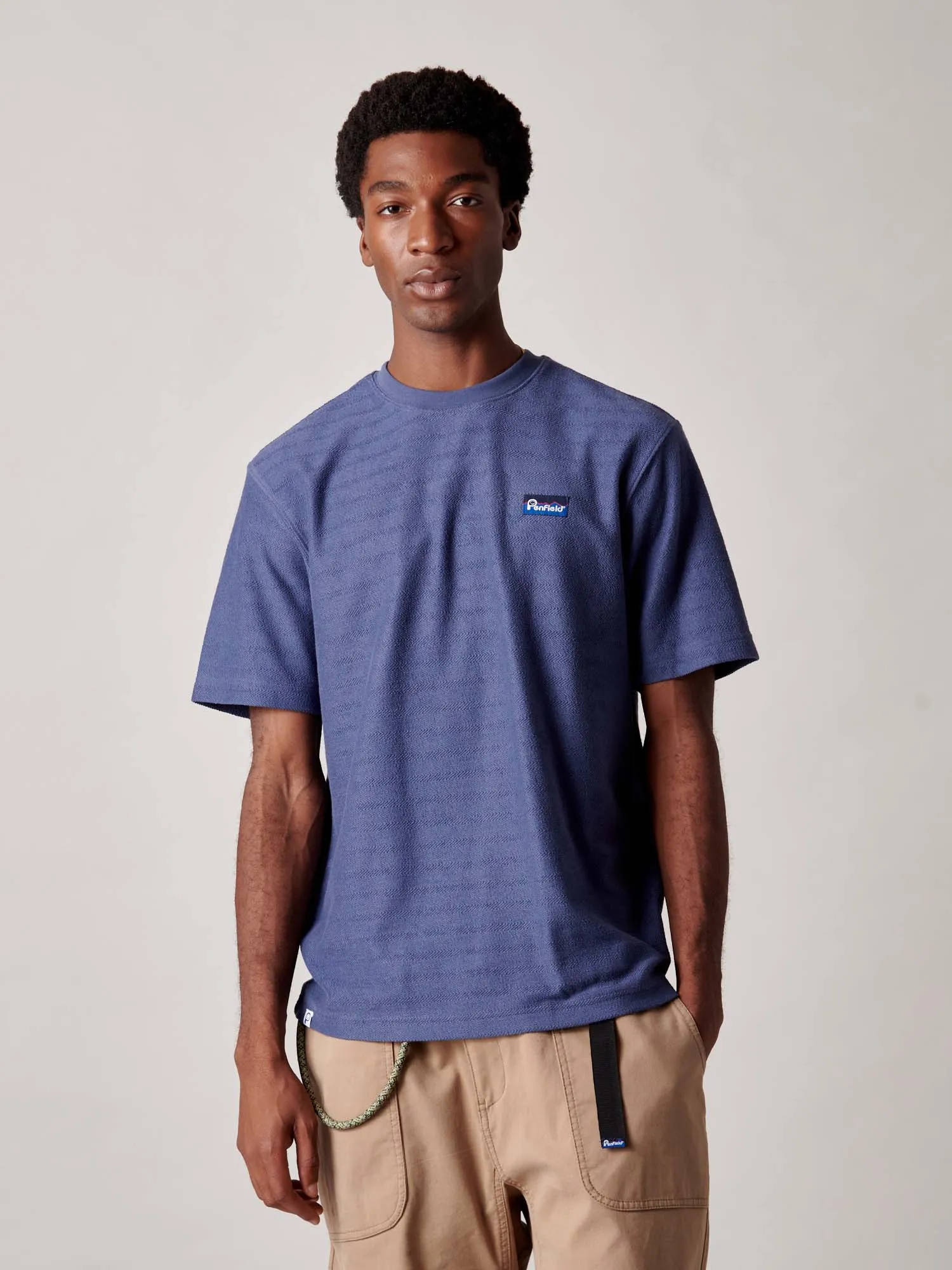 Textured T-Shirt in Blue Indigo sold by Penfield product image thumbnail 2