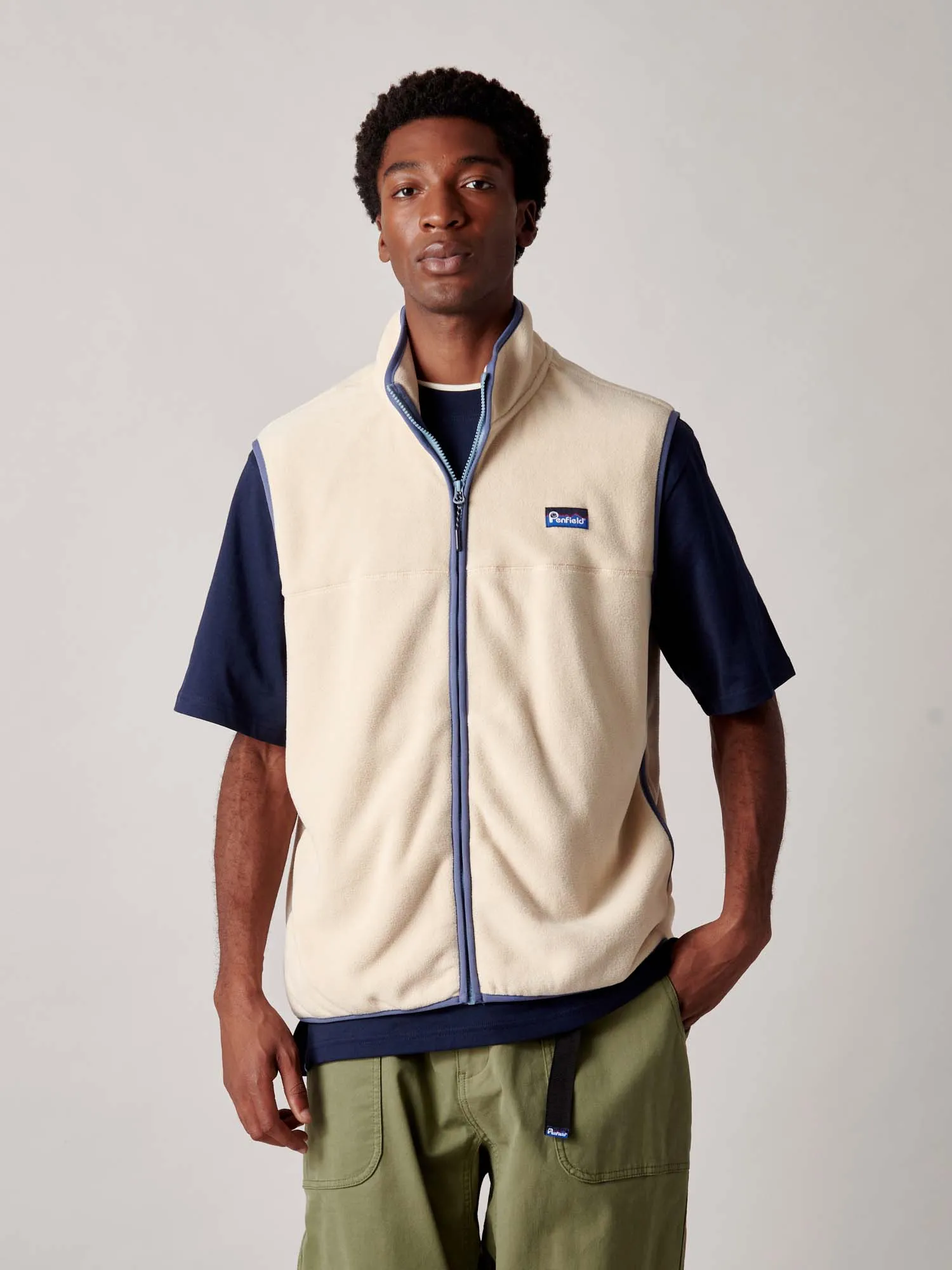 Graylock Fleece Vest in Brown Rice sold by Penfield product image thumbnail 2