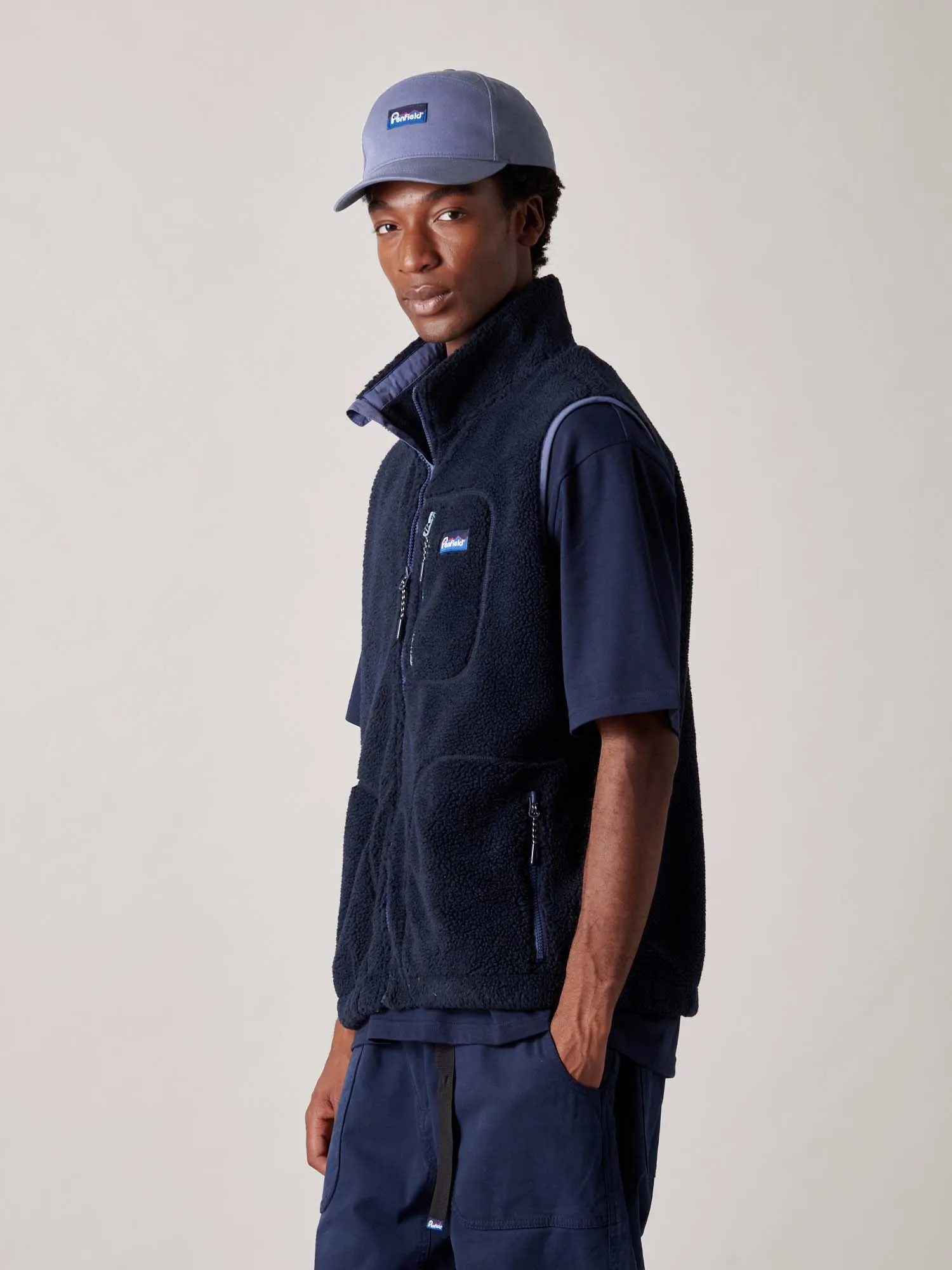 Trailblaze Fleece Vest in Navy Blue sold by Penfield product image thumbnail 4