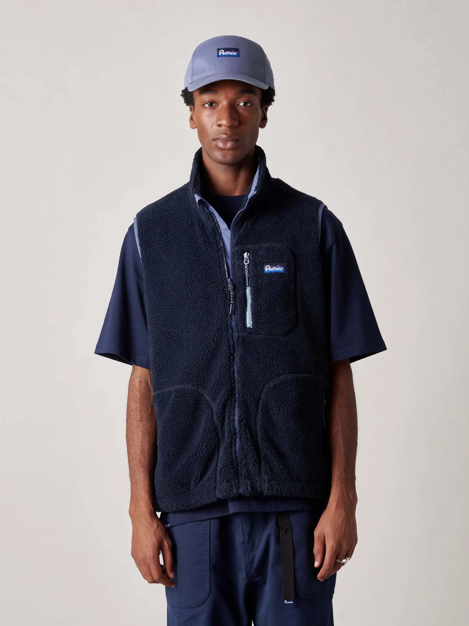 Trailblaze Fleece Vest in Navy Blue sold by Penfield product image thumbnail 2