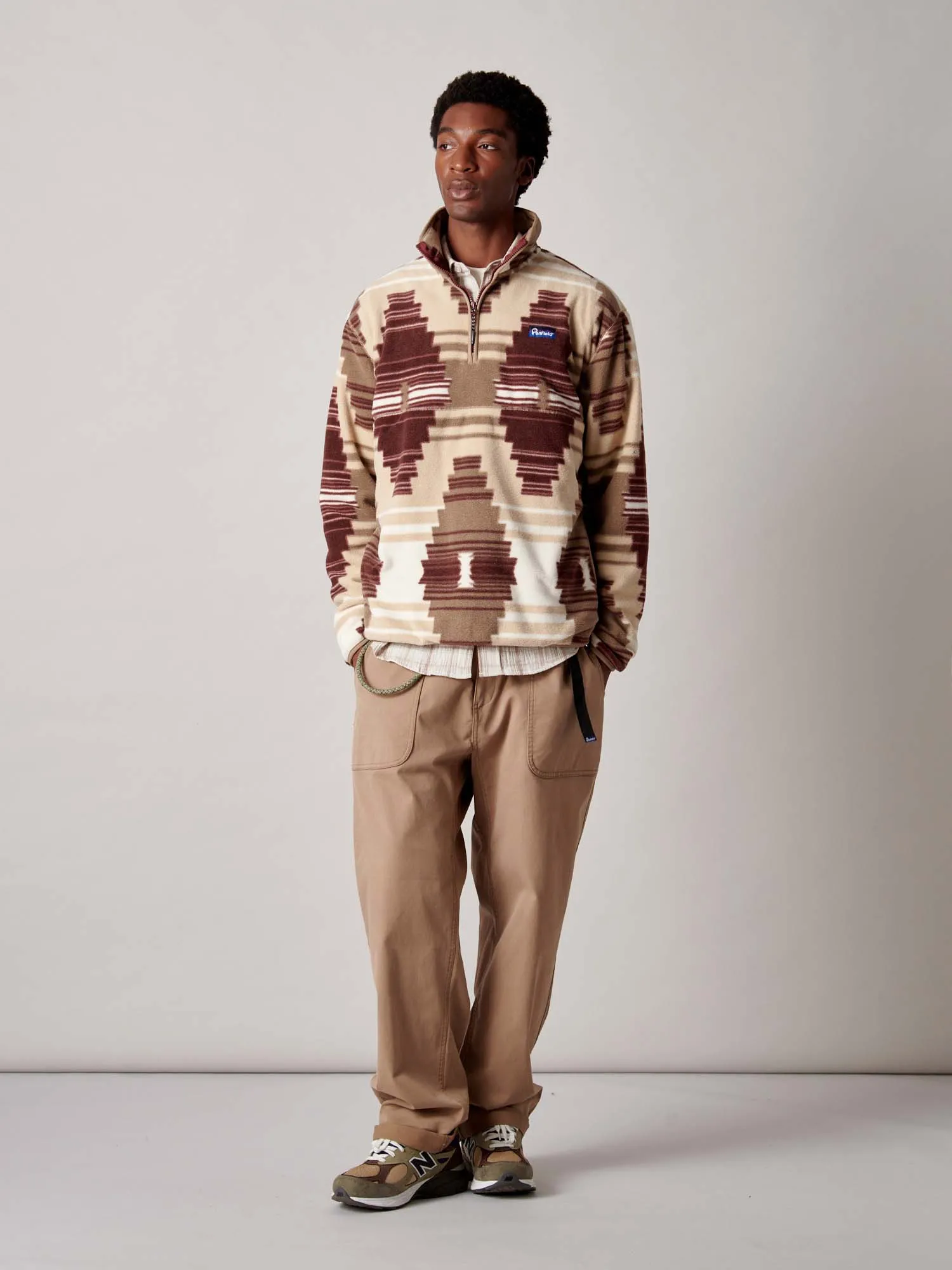 Forefounders Graylock Fleece ¼ Zip in Lead Gray sold by Penfield product image thumbnail 3