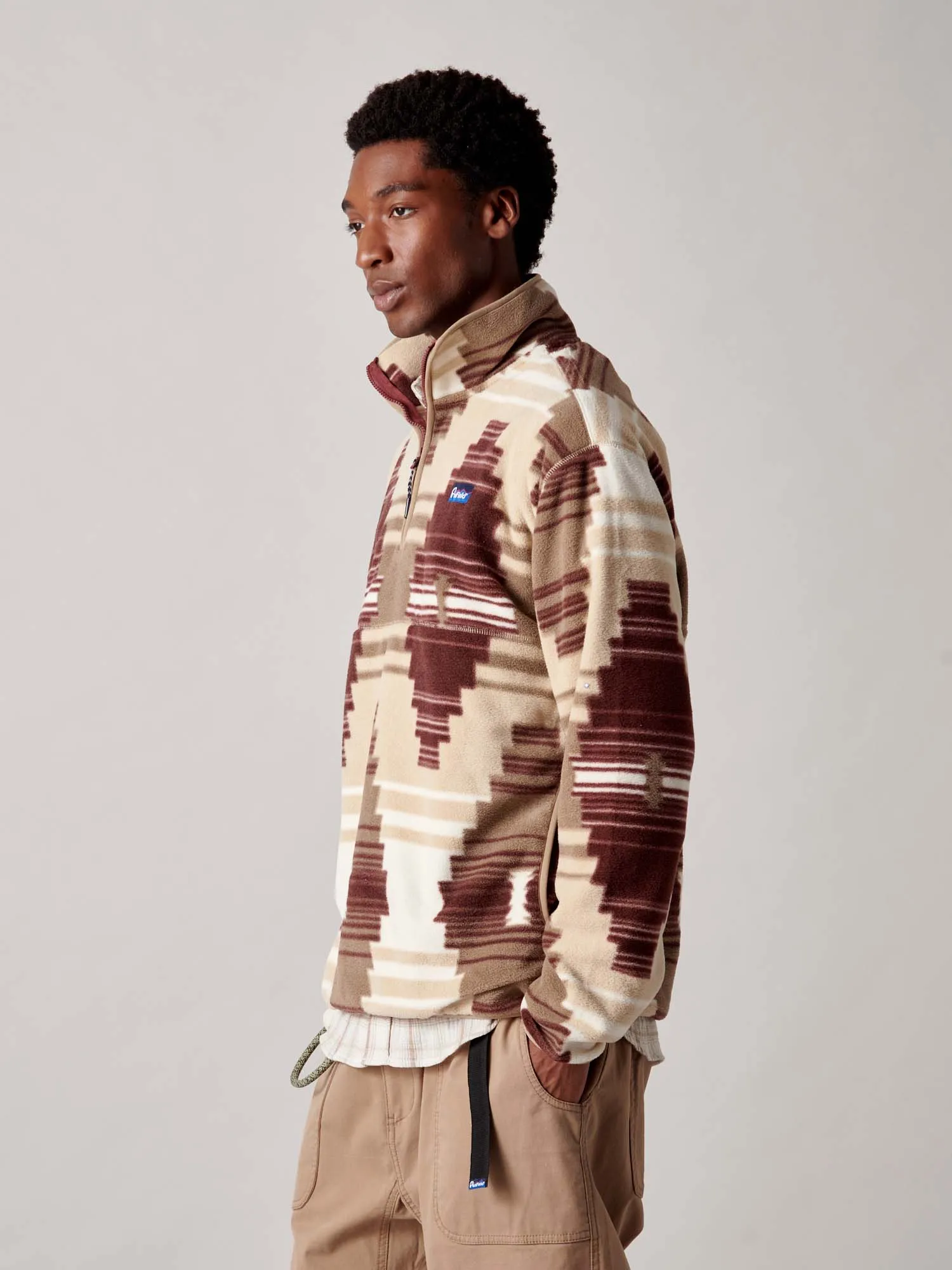 Forefounders Graylock Fleece ¼ Zip in Lead Gray sold by Penfield product image thumbnail 4