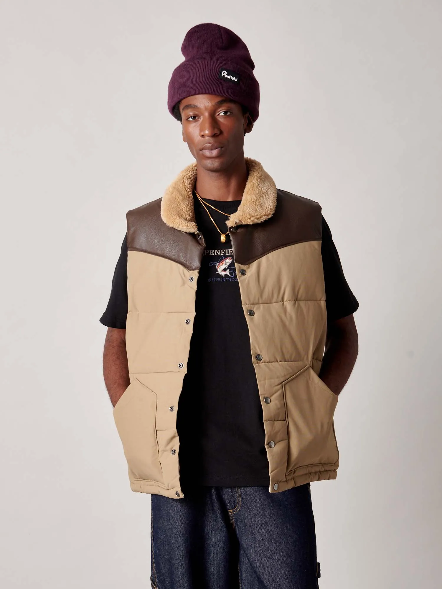 Rockwool Vest in Lead Gray sold by Penfield product image thumbnail 2