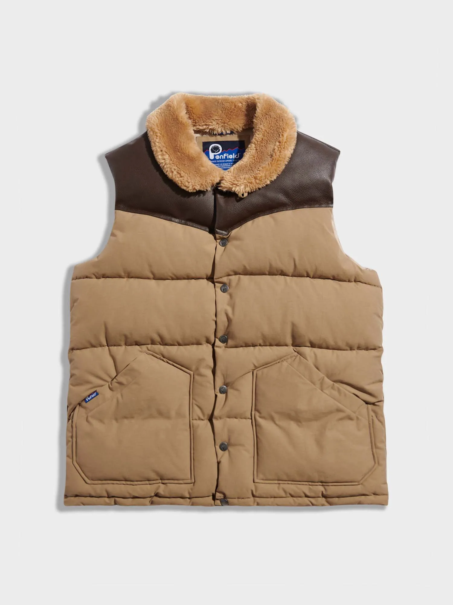 Rockwool Vest in Lead Gray sold by Penfield
