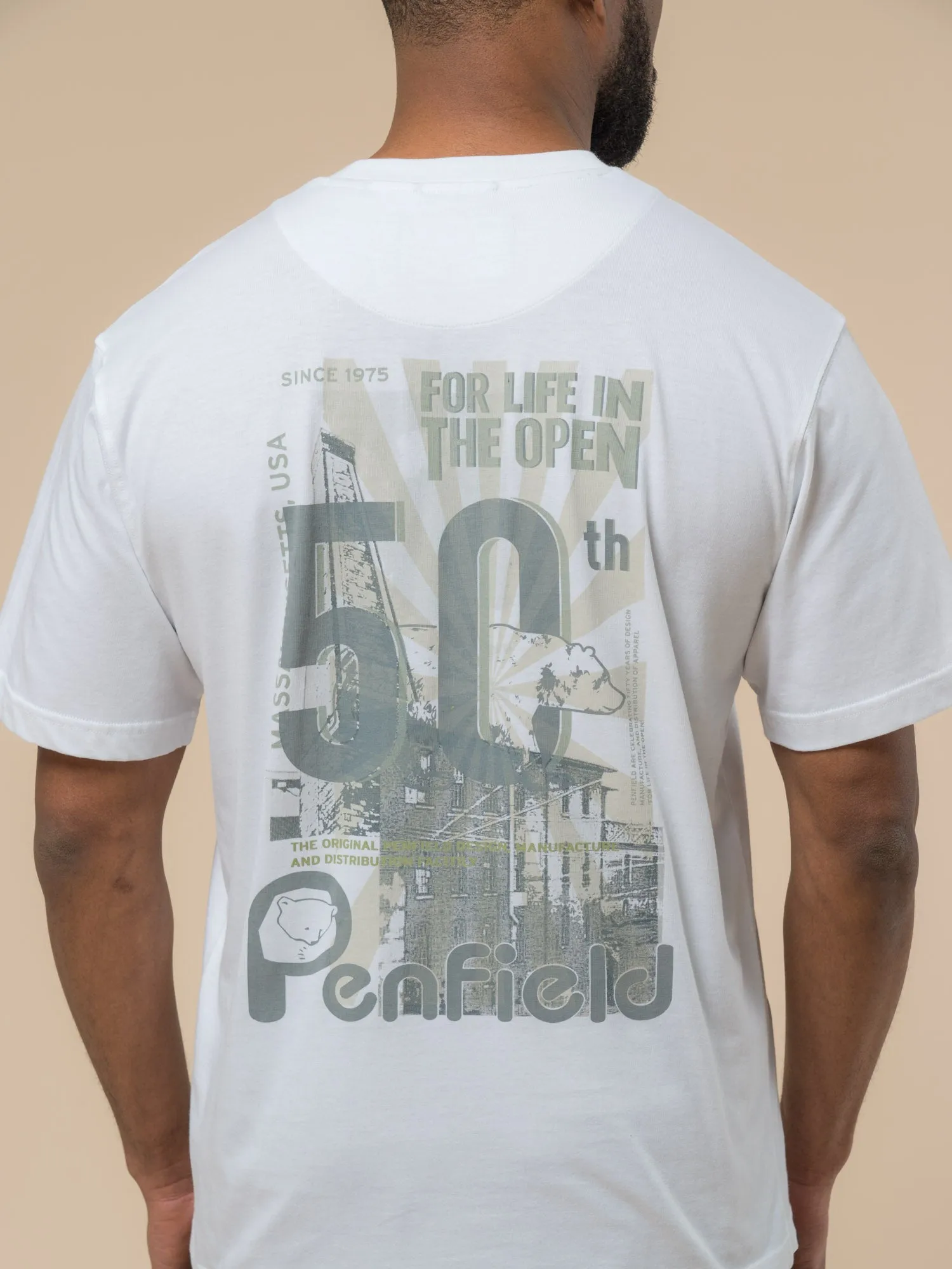 50th Anniversary Photo Print T-Shirt in Bright White sold by Penfield product image thumbnail 2