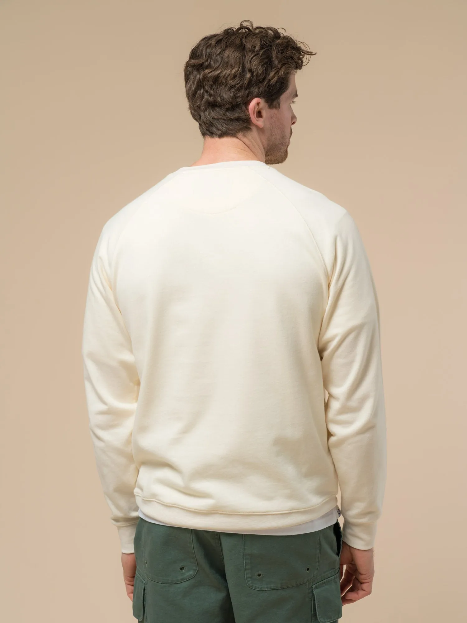 Embroidered Retro Whale Sweatshirt in Vanilla Ice sold by Penfield product image thumbnail 5