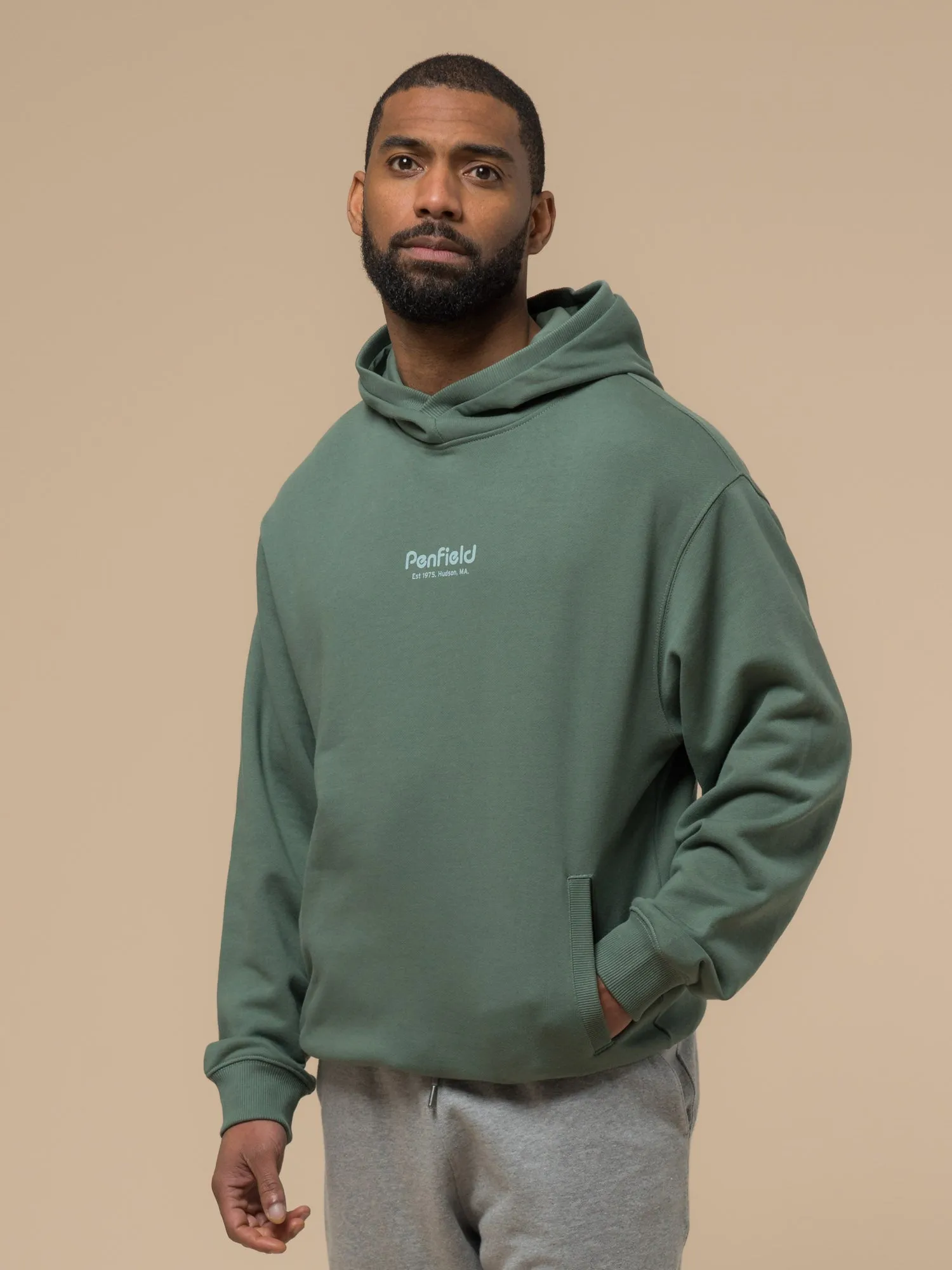 Circle Landscape Hoodie in Dark Forest sold by Penfield product image thumbnail 3