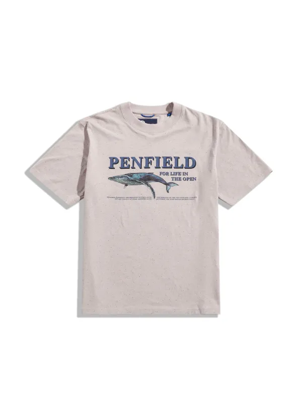 Retro Whale T-Shirt in Cloud Gray sold by Penfield