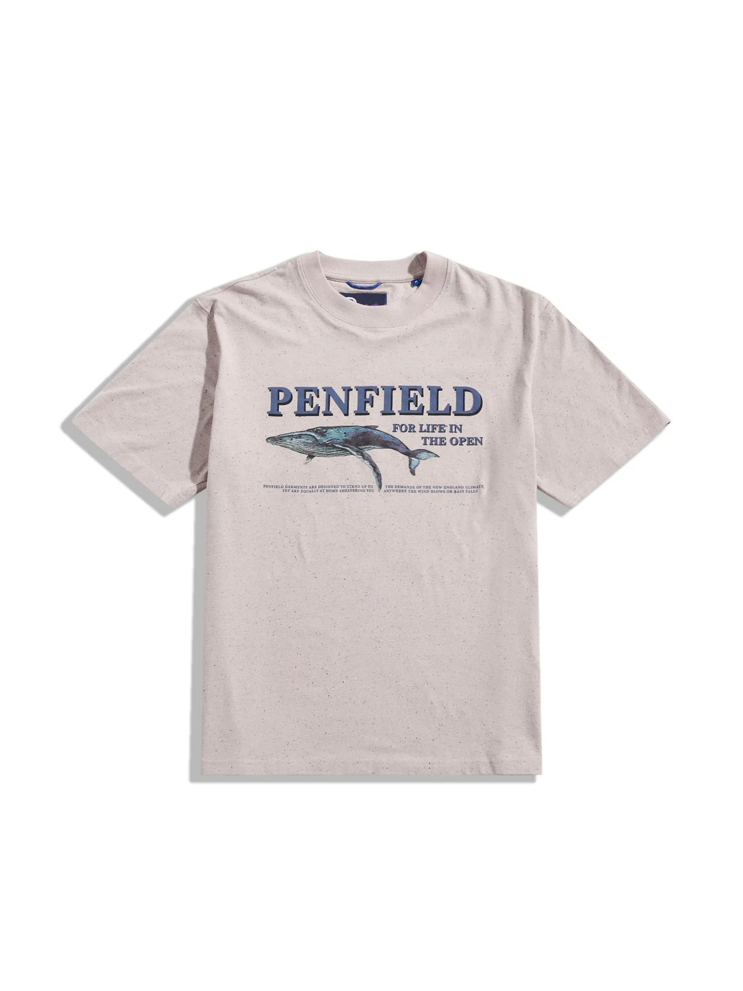 Retro Whale T-Shirt in Cloud Gray sold by Penfield