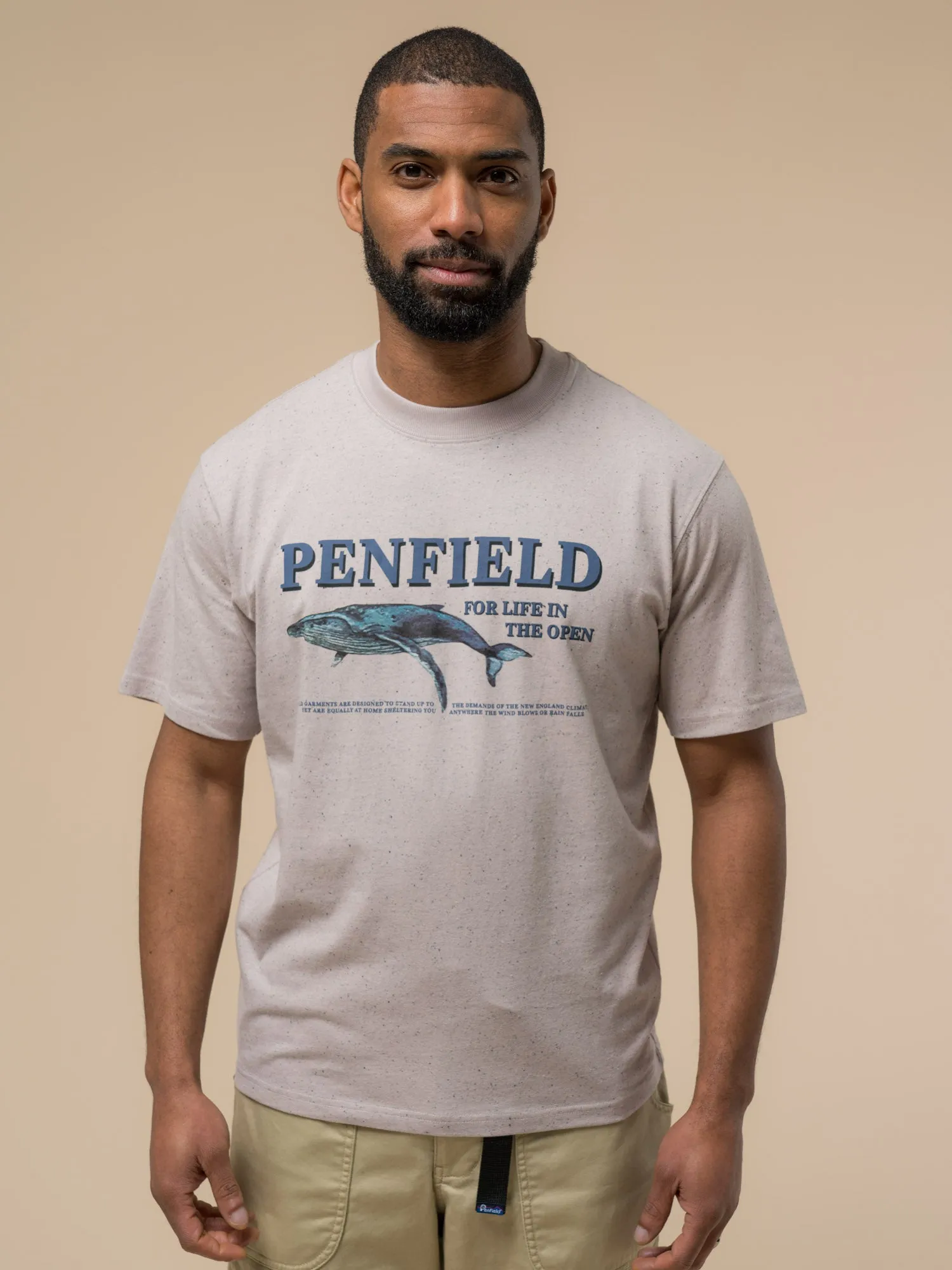 Retro Whale T-Shirt in Cloud Gray sold by Penfield product image thumbnail 2