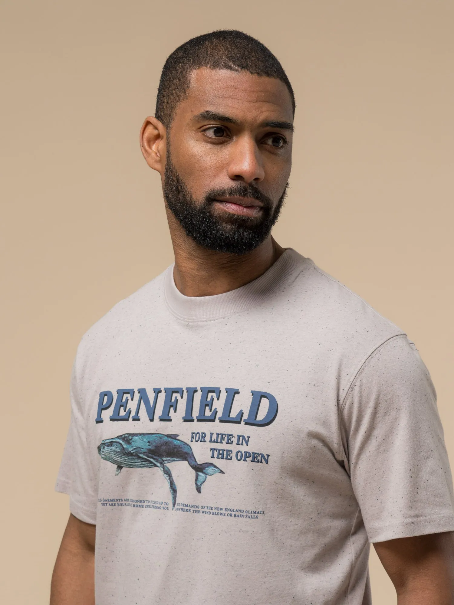 Retro Whale T-Shirt in Cloud Gray sold by Penfield product image thumbnail 3