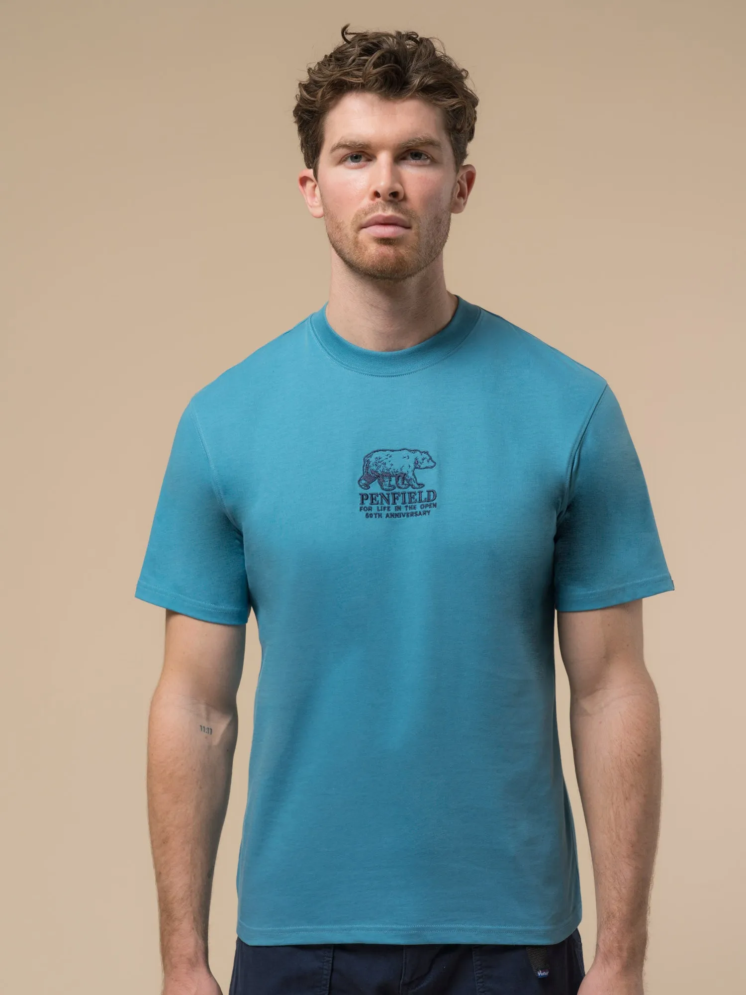 50th Anniversary Embroidered T-Shirt in Niagara sold by Penfield product image thumbnail 2