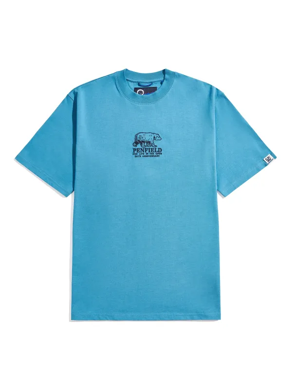 50th Anniversary Embroidered T-Shirt in Niagara made by Penfield