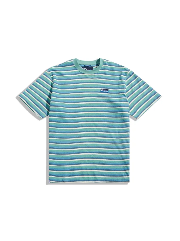 Wave Texture Stripe T-Shirt in Dusty Turquoise sold by Penfield