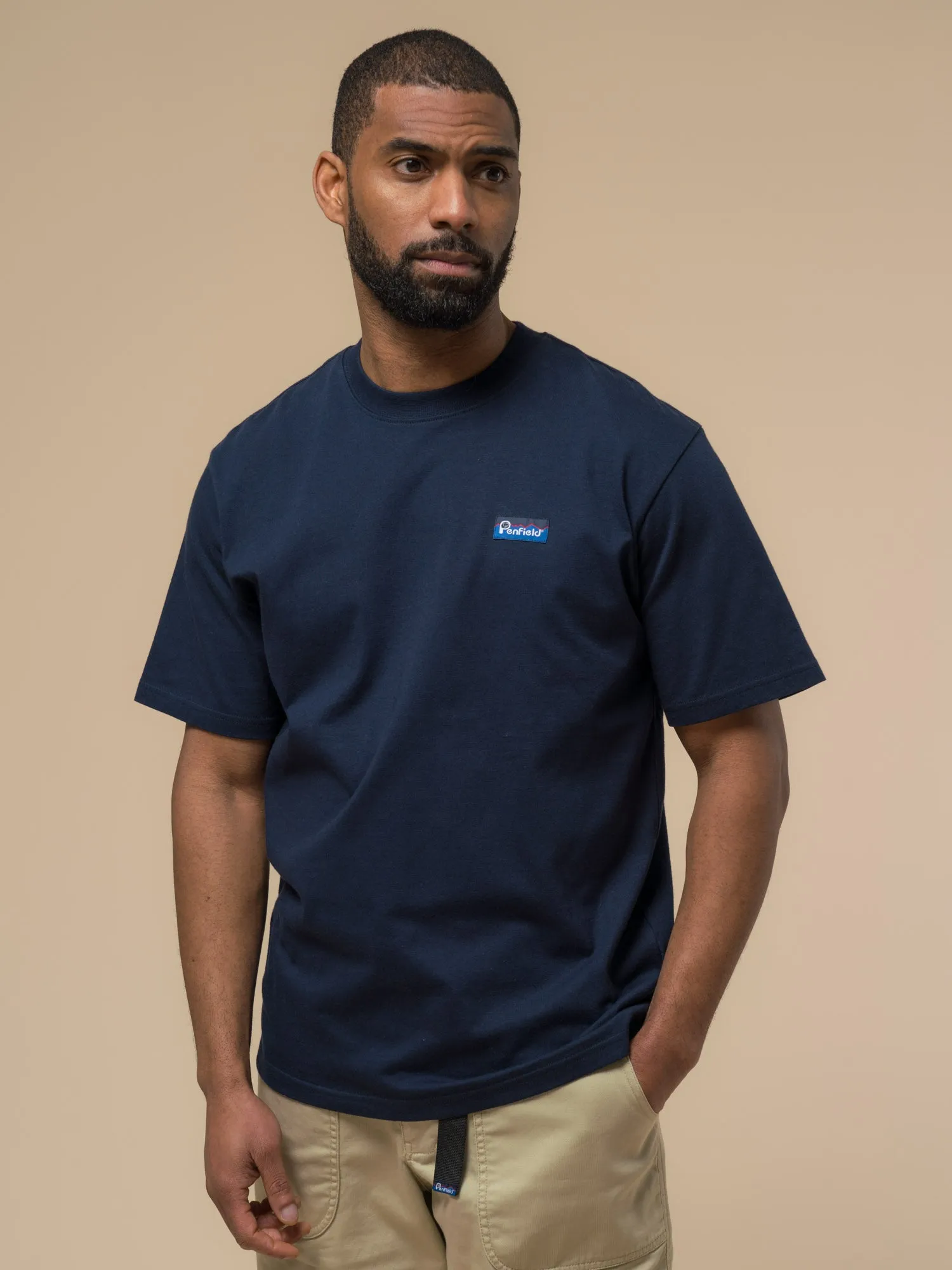 Fishing Bear T-Shirt in Navy Blue sold by Penfield product image thumbnail 3