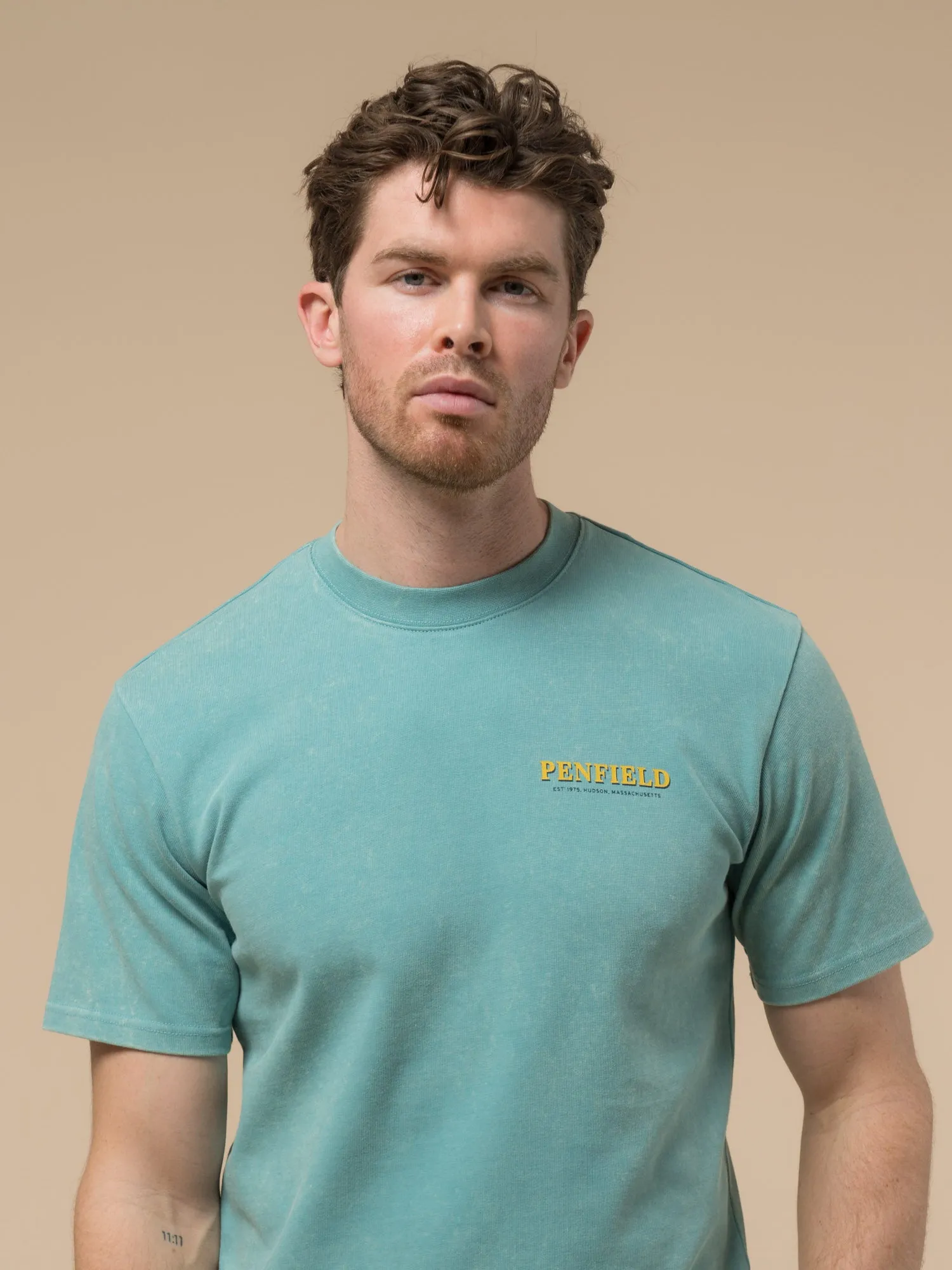 Whale Scene T-Shirt in Dusty Turquoise sold by Penfield product image thumbnail 4