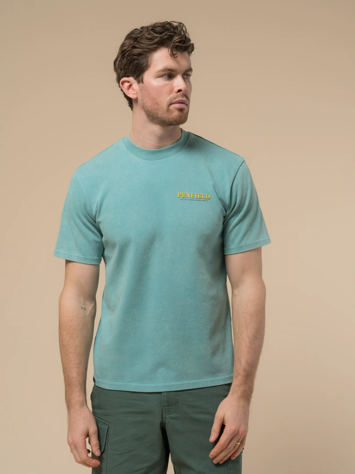 Whale Scene T-Shirt in Dusty Turquoise sold by Penfield product image thumbnail 3