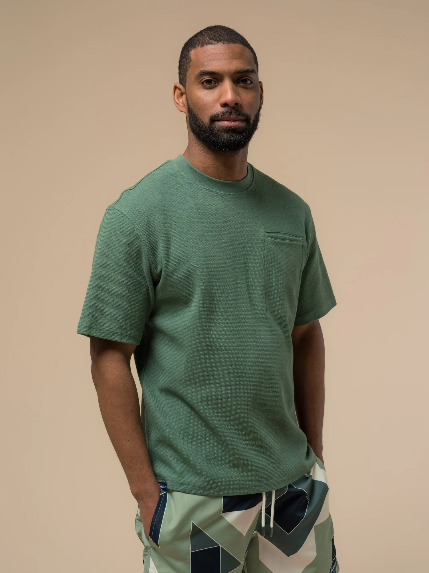 Pocket Double Rib T-Shirt in Dark Forest sold by Penfield product image thumbnail 2