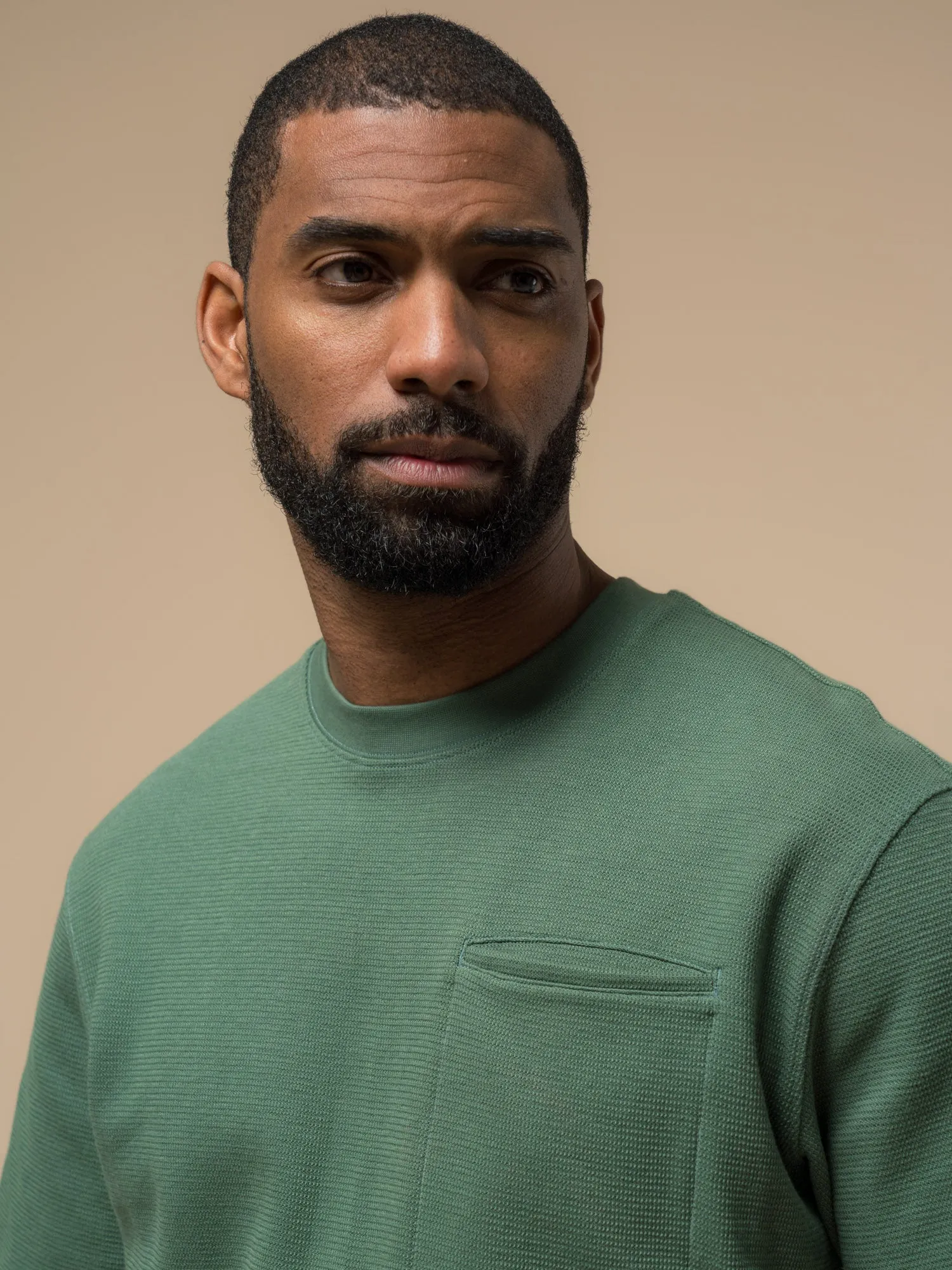 Pocket Double Rib T-Shirt in Dark Forest sold by Penfield product image thumbnail 3