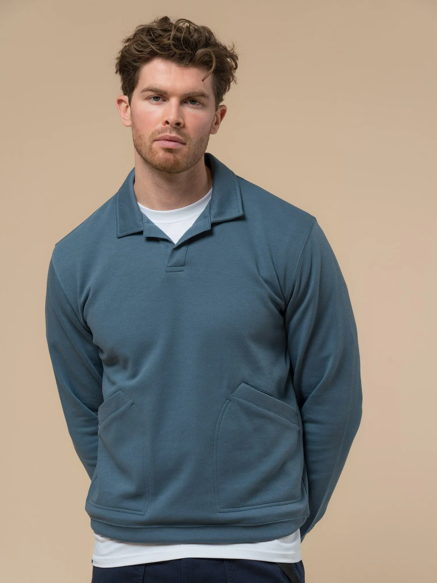 Cahoon Rugby Shirt in Blue Fusion sold by Penfield product image thumbnail 2