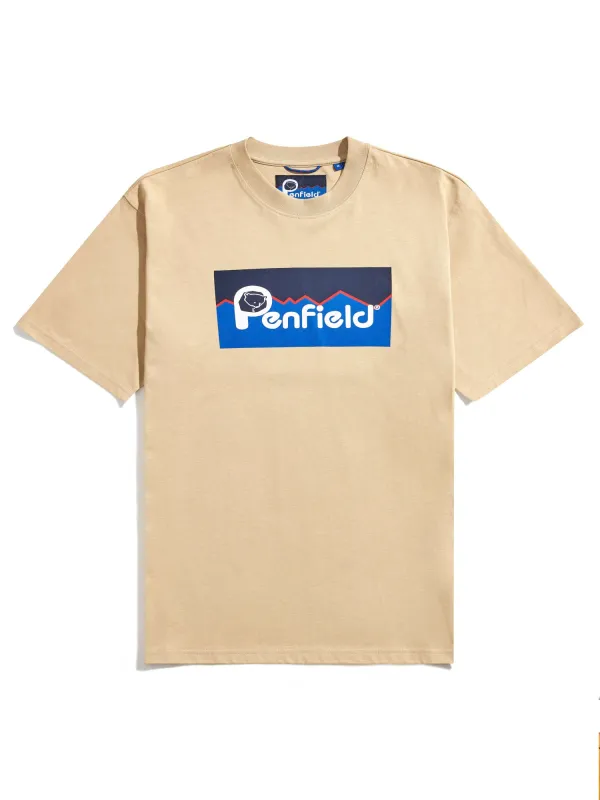 Original Large Logo T-Shirt in Fields Of Rye sold by Penfield