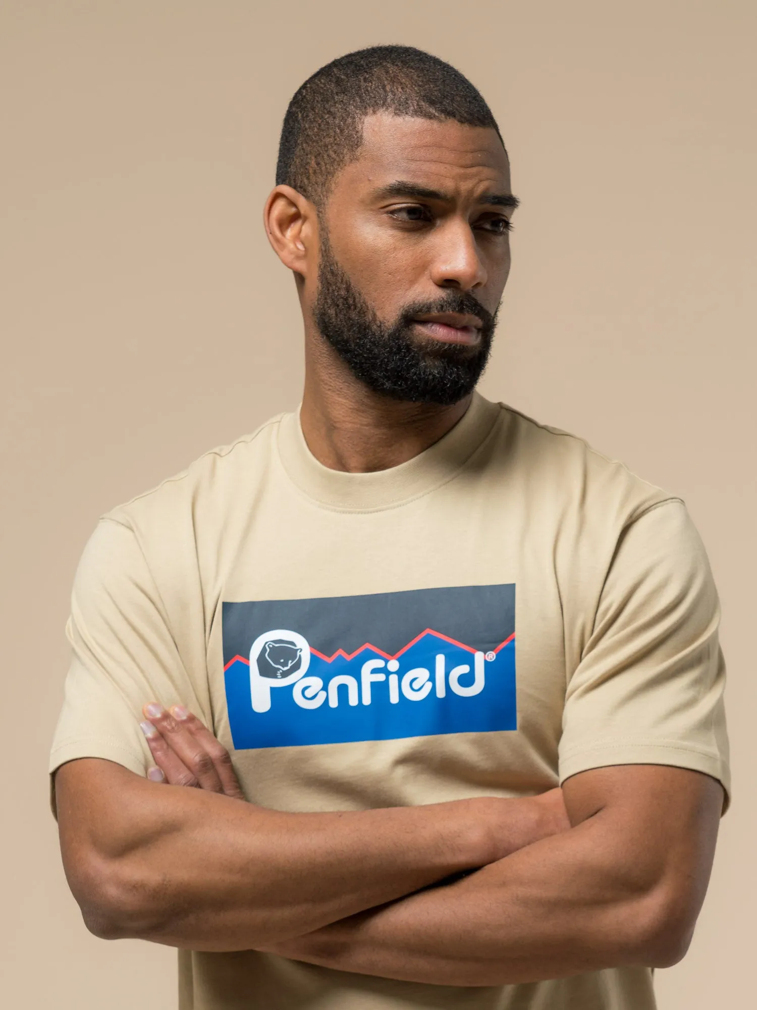 Original Large Logo T-Shirt in Fields Of Rye sold by Penfield product image thumbnail 3